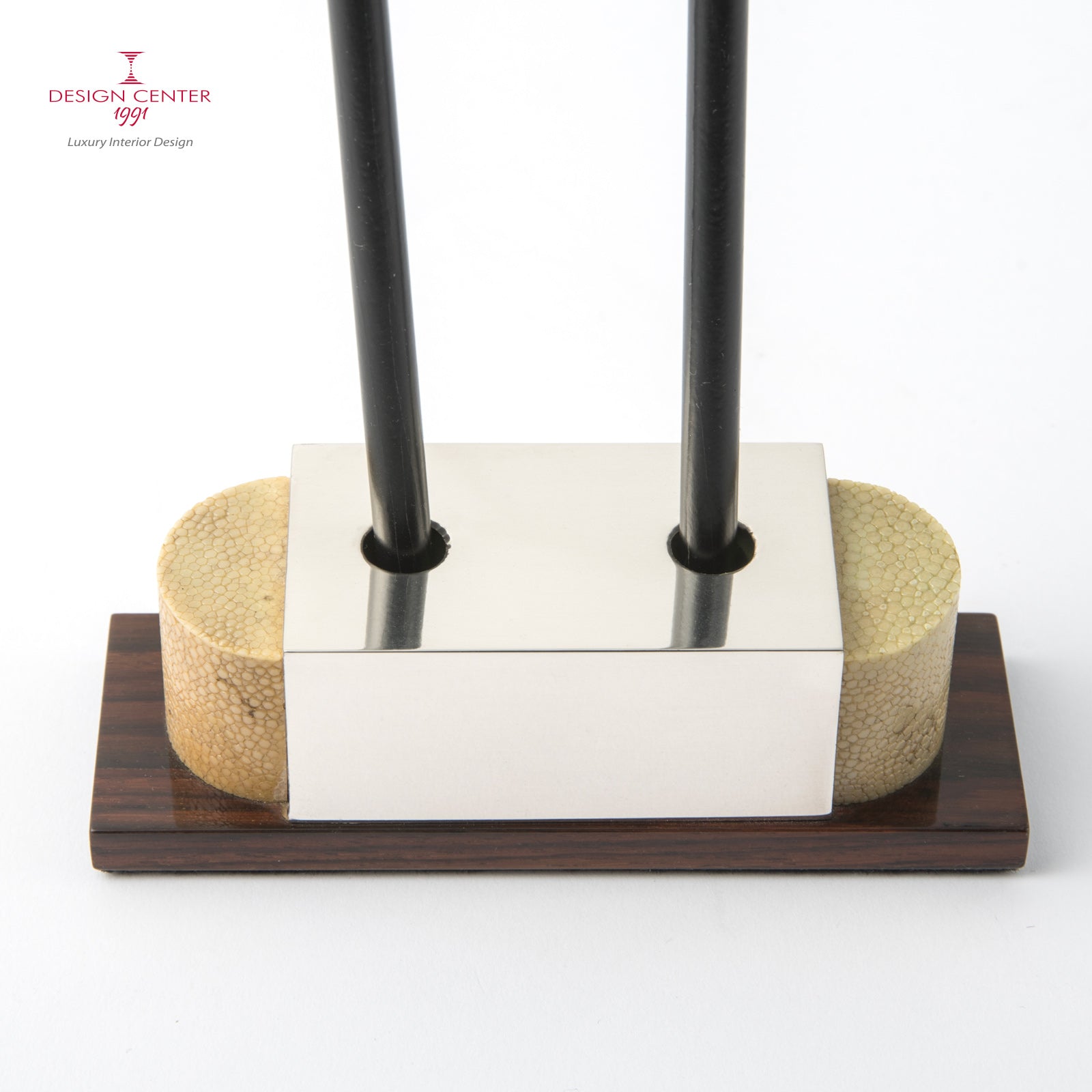 Portapenne Art Déco in argento e pelle shagreen - Collezione Galucharme