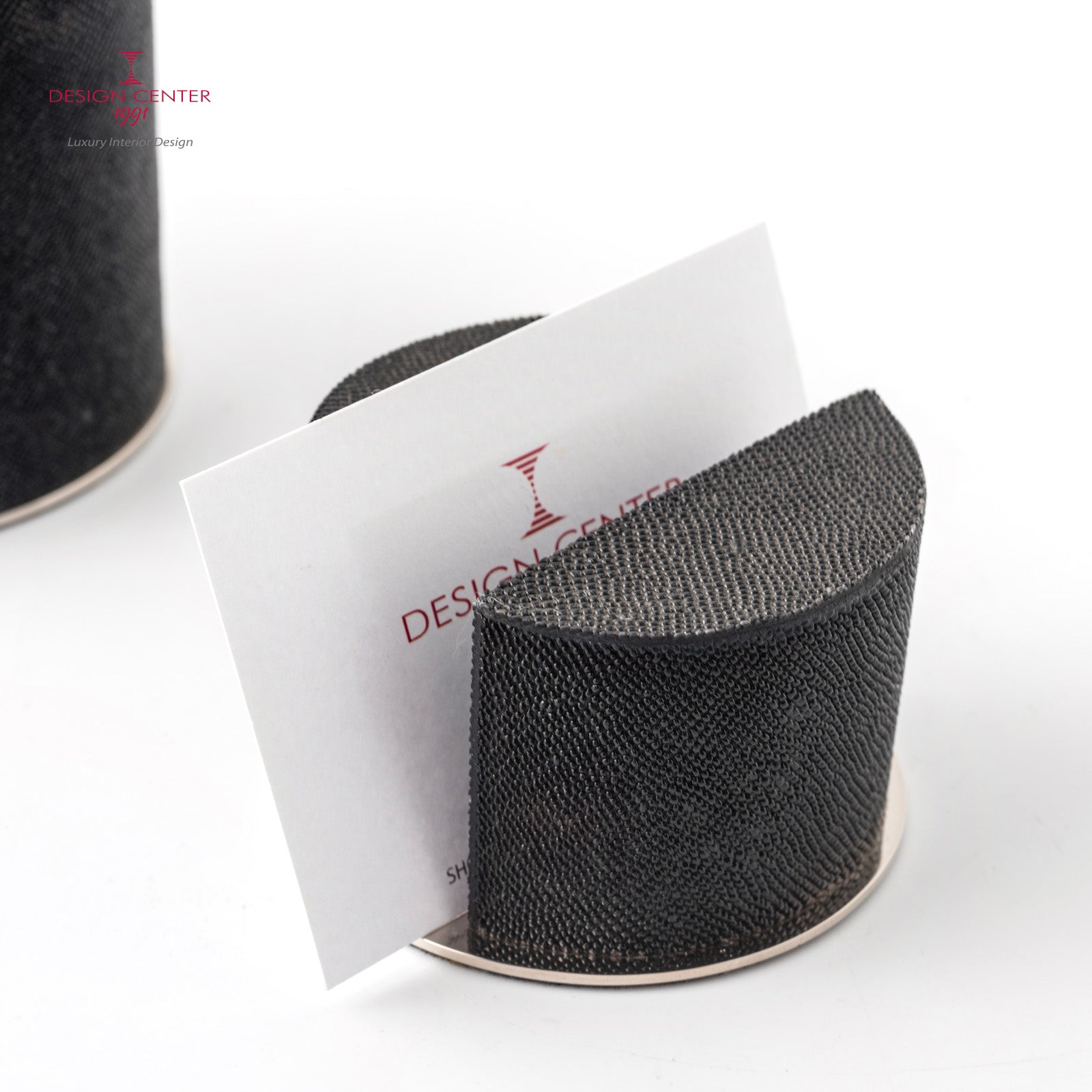 Black Sharkskin Desk Set