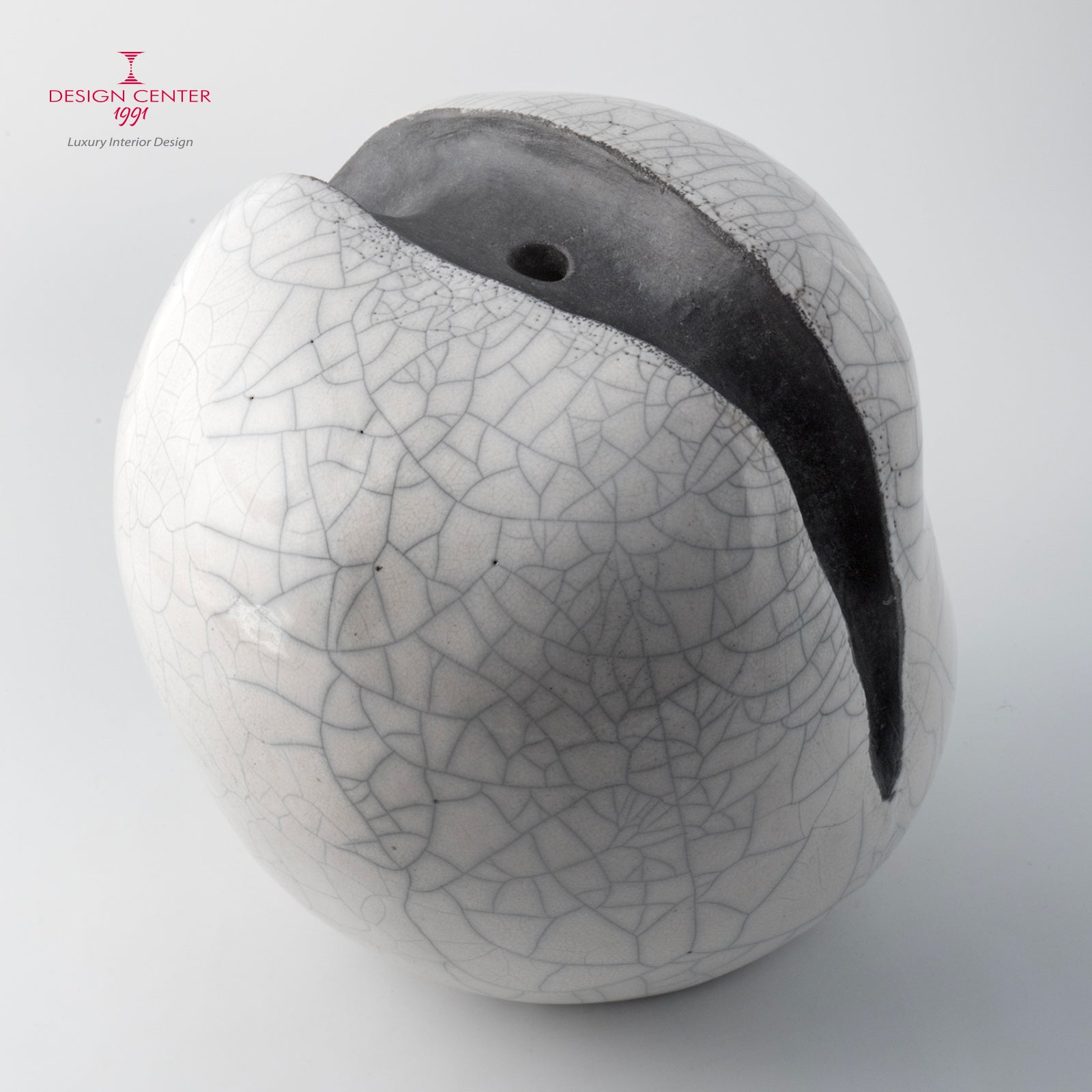 SGUARDO ALLA LUNA - Vaso scultura in ceramica raku - Pezzo unico di Nino Basso