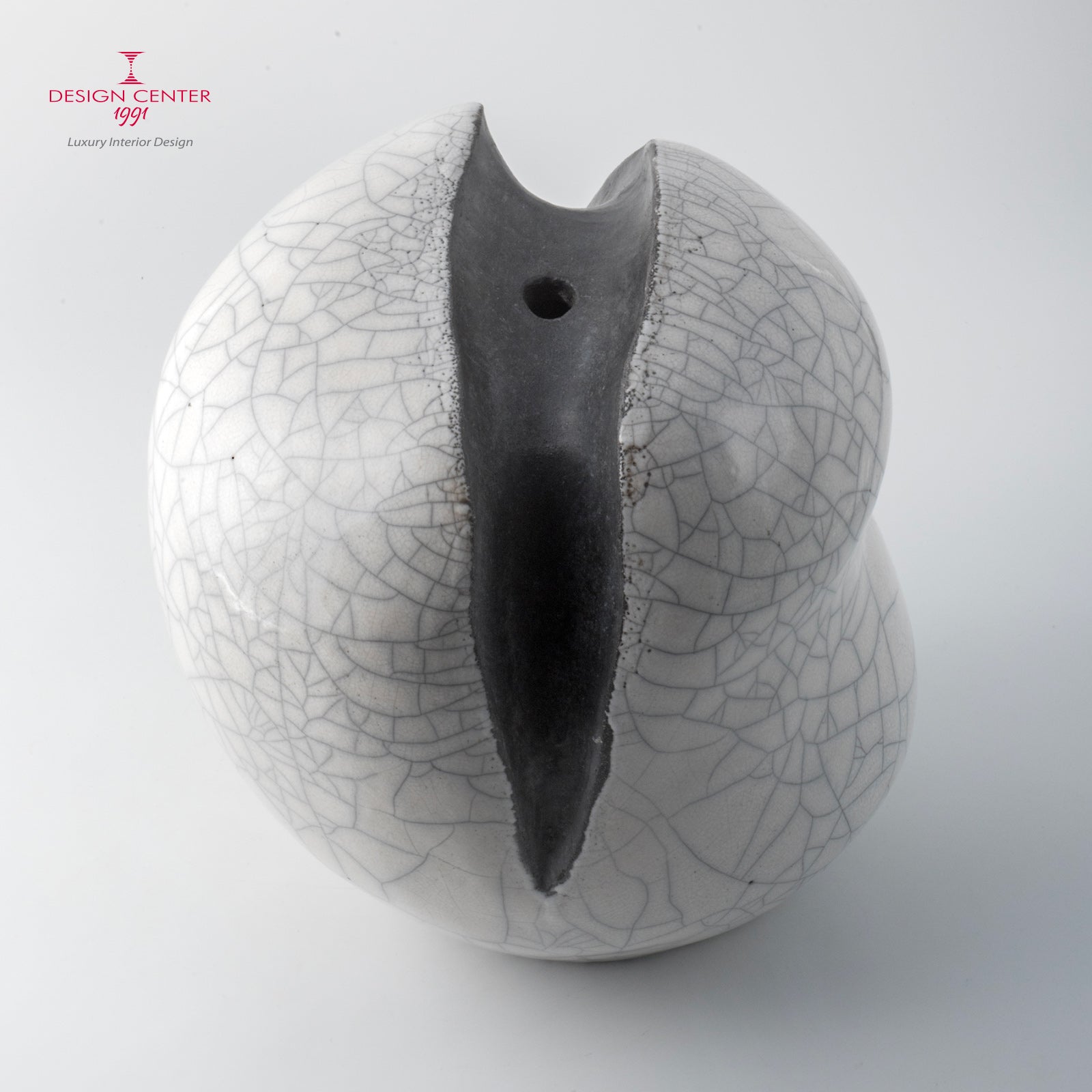 SGUARDO ALLA LUNA - Vaso scultura in ceramica raku - Pezzo unico di Nino Basso