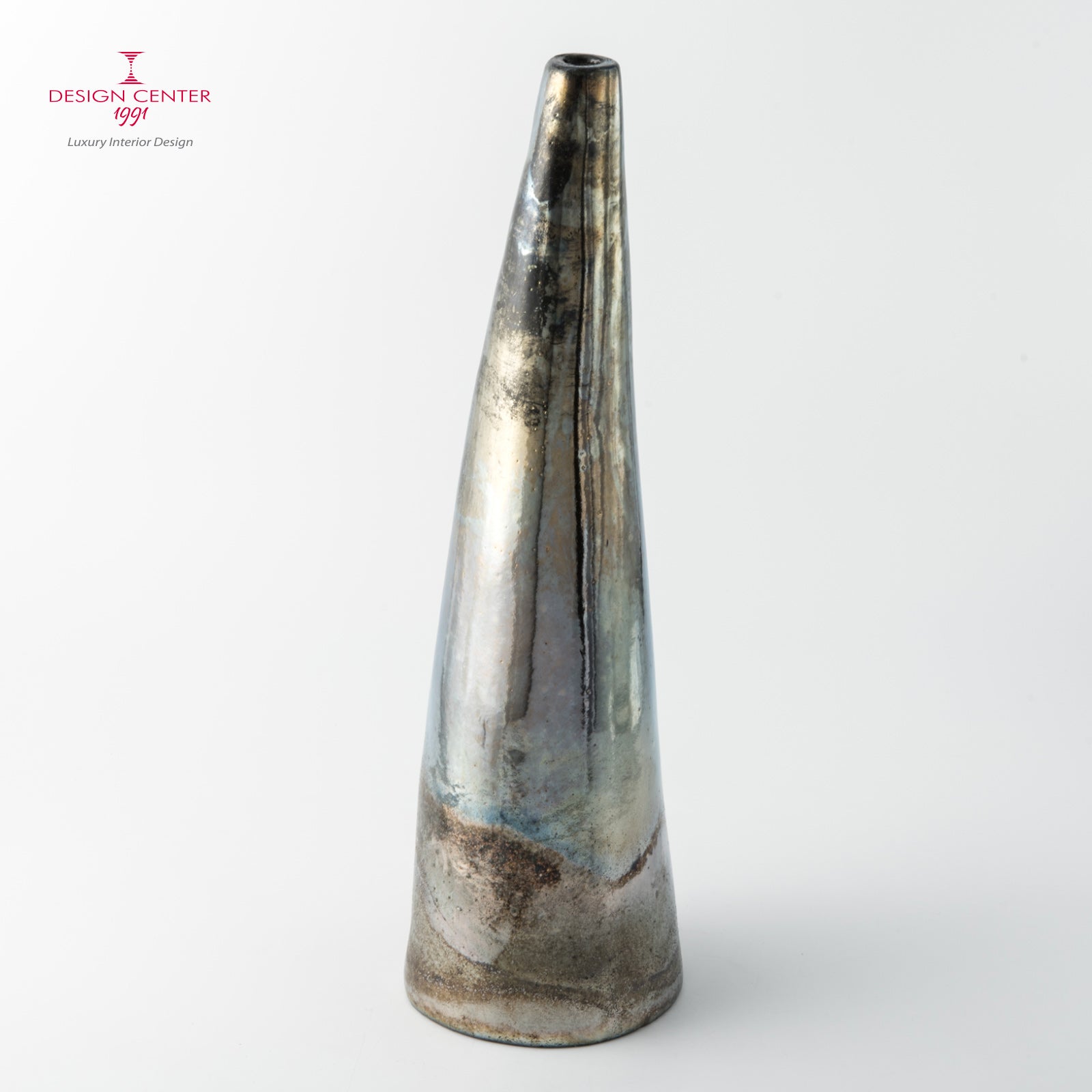 SOLE NOTTURNO  #1 - Vaso scultura in ceramica raku - Pezzo unico di Nino Basso