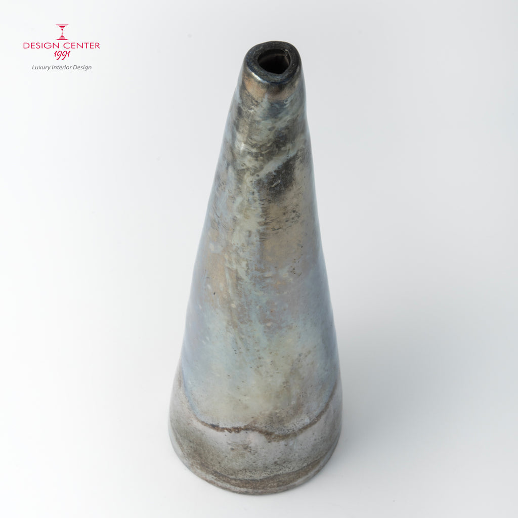 SOLE NOTTURNO  #1 - Vaso scultura in ceramica raku - Pezzo unico di Nino Basso