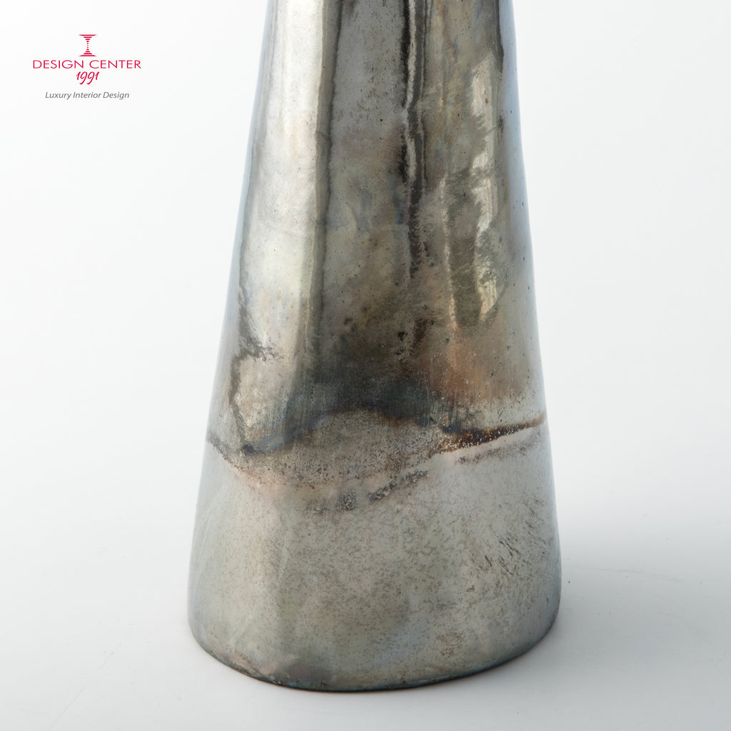 SOLE NOTTURNO  #3 - Vaso scultura in ceramica raku - Pezzo unico di Nino Basso