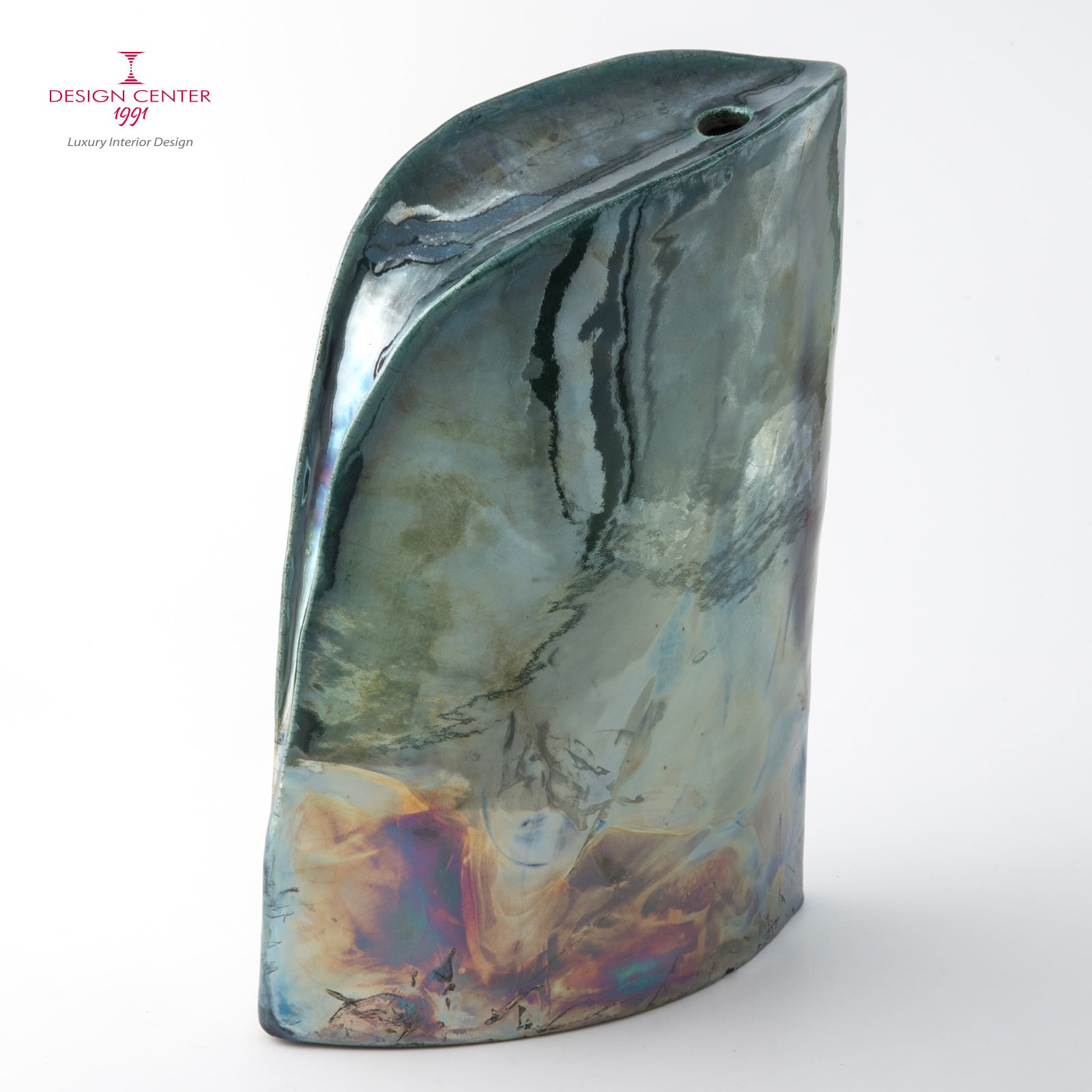 AURORA A POSITANO - Vaso scultura in ceramica raku - Pezzo unico di Nino Basso