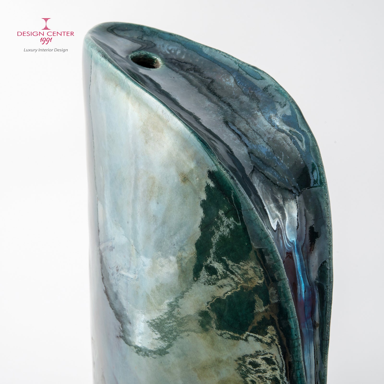 AURORA A POSITANO - Vaso scultura in ceramica raku - Pezzo unico di Nino Basso