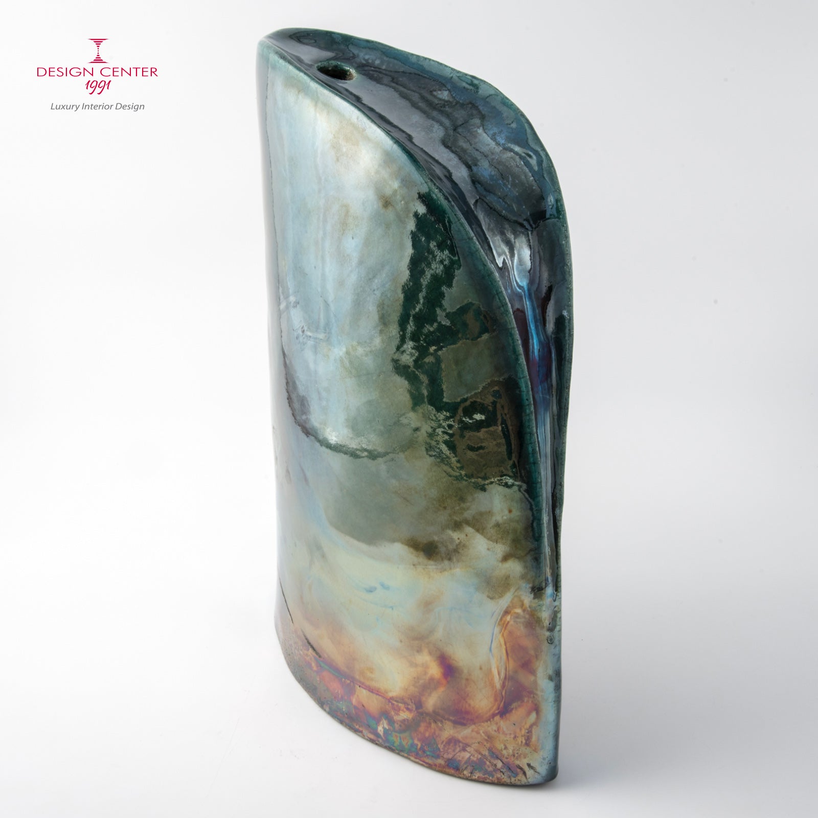 AURORA A POSITANO - Vaso scultura in ceramica raku - Pezzo unico di Nino Basso
