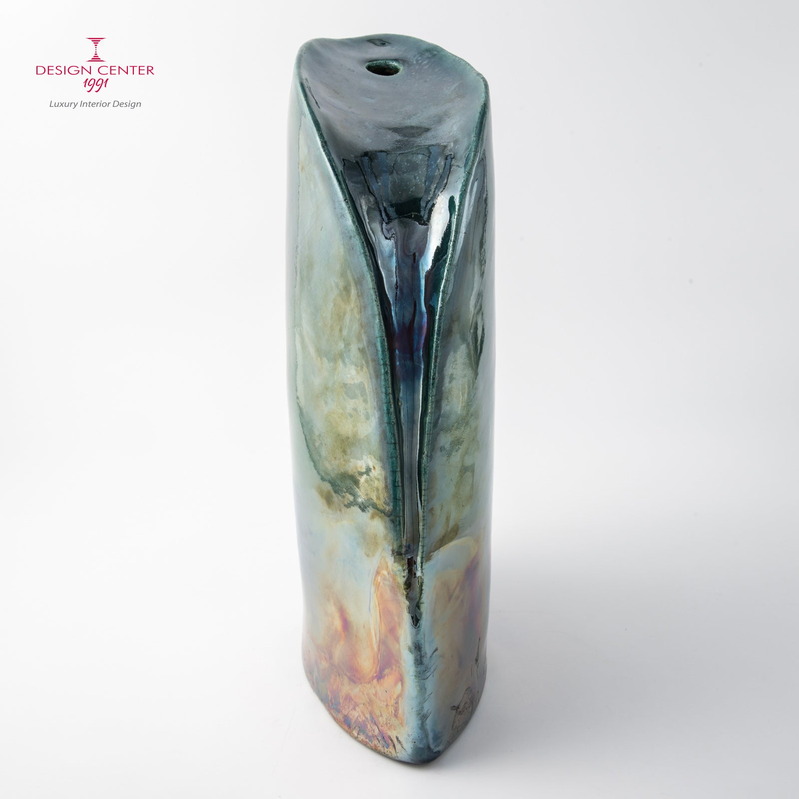 AURORA A POSITANO - Vaso scultura in ceramica raku - Pezzo unico di Nino Basso