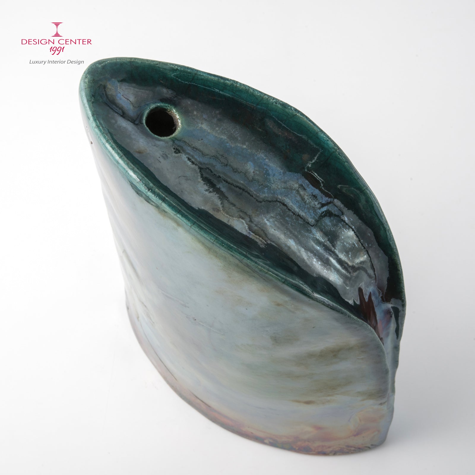 AURORA A POSITANO - Vaso scultura in ceramica raku - Pezzo unico di Nino Basso