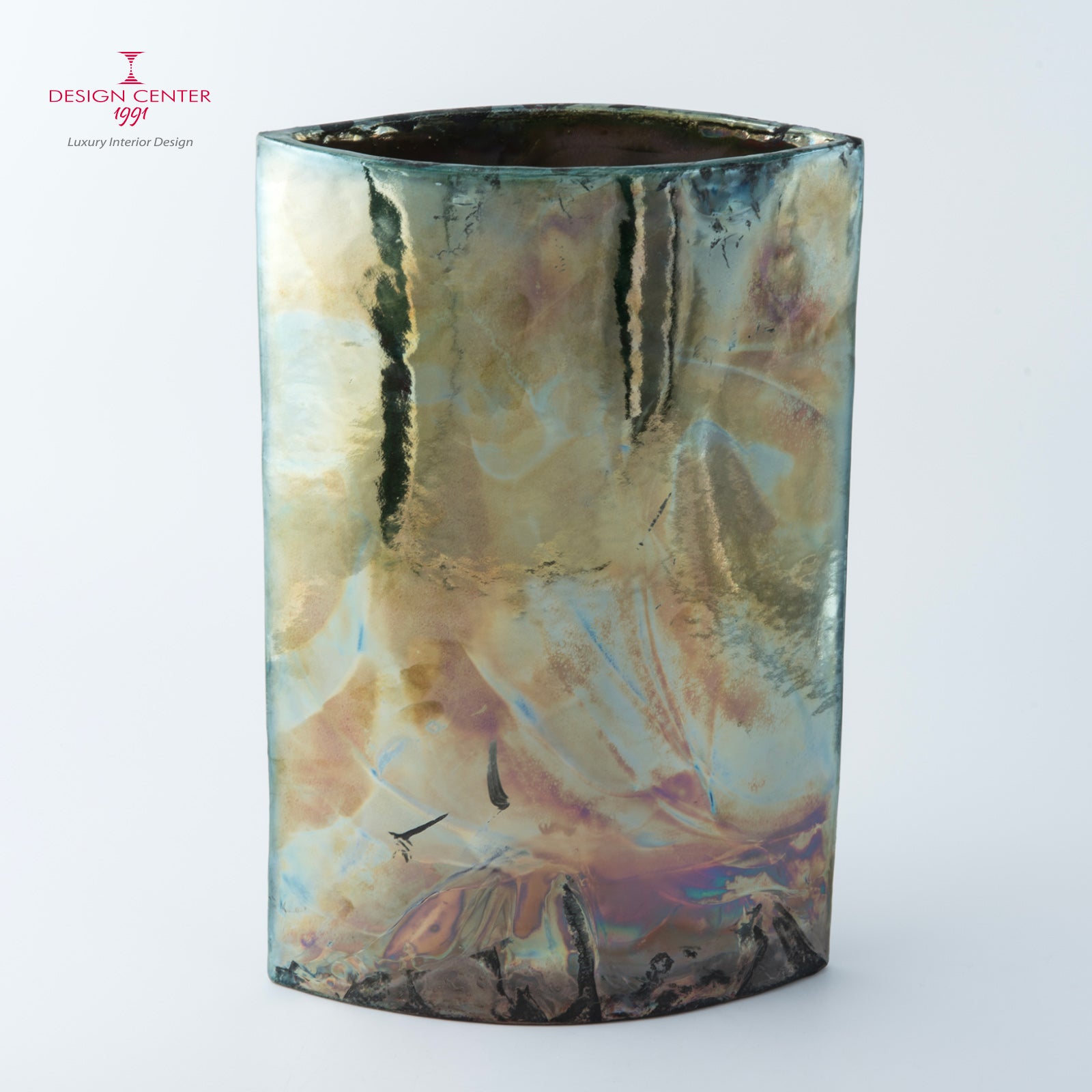 TRAMONTO A PORTOFINO - Vaso scultura in ceramica raku -  Pezzo unico di Nino Basso