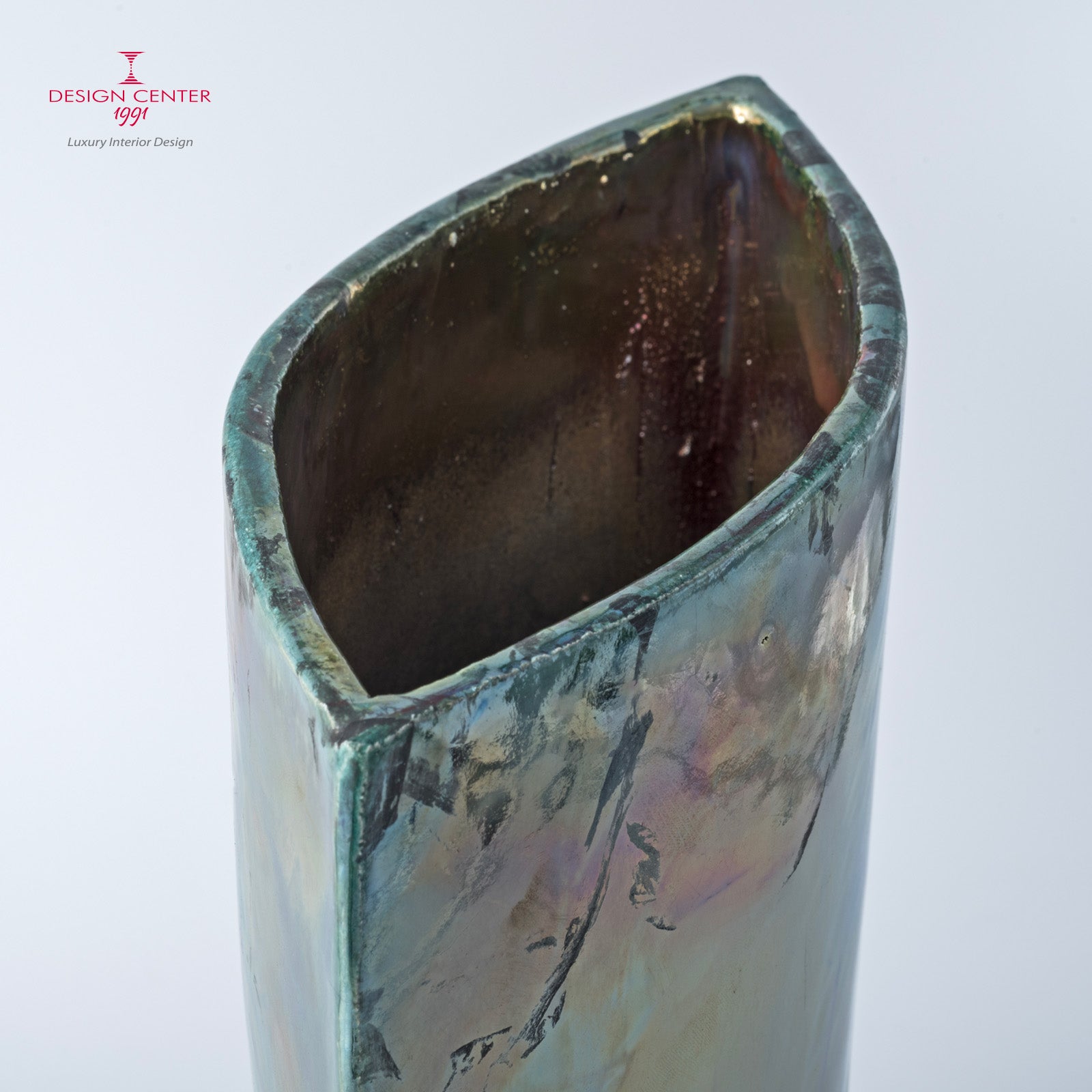 TRAMONTO A PORTOFINO - Vaso scultura in ceramica raku -  Pezzo unico di Nino Basso