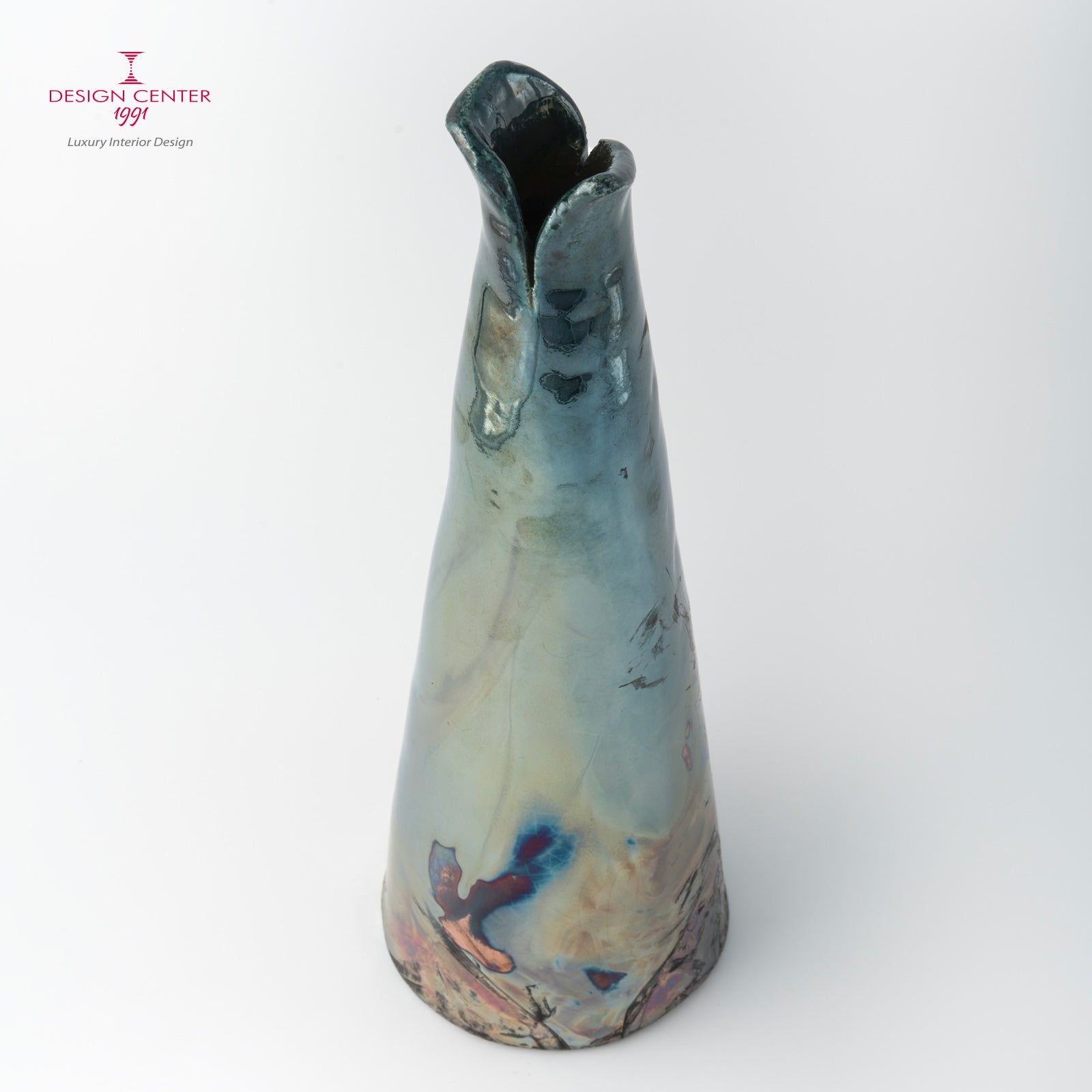 NOTTURNO A PORTOFINO - Vaso scultura in ceramica raku - Pezzo unico di Nino Basso