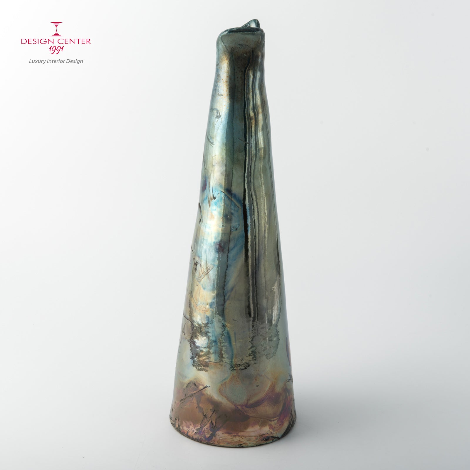 NOTTURNO A PORTOFINO - Vaso scultura in ceramica raku - Pezzo unico di Nino Basso