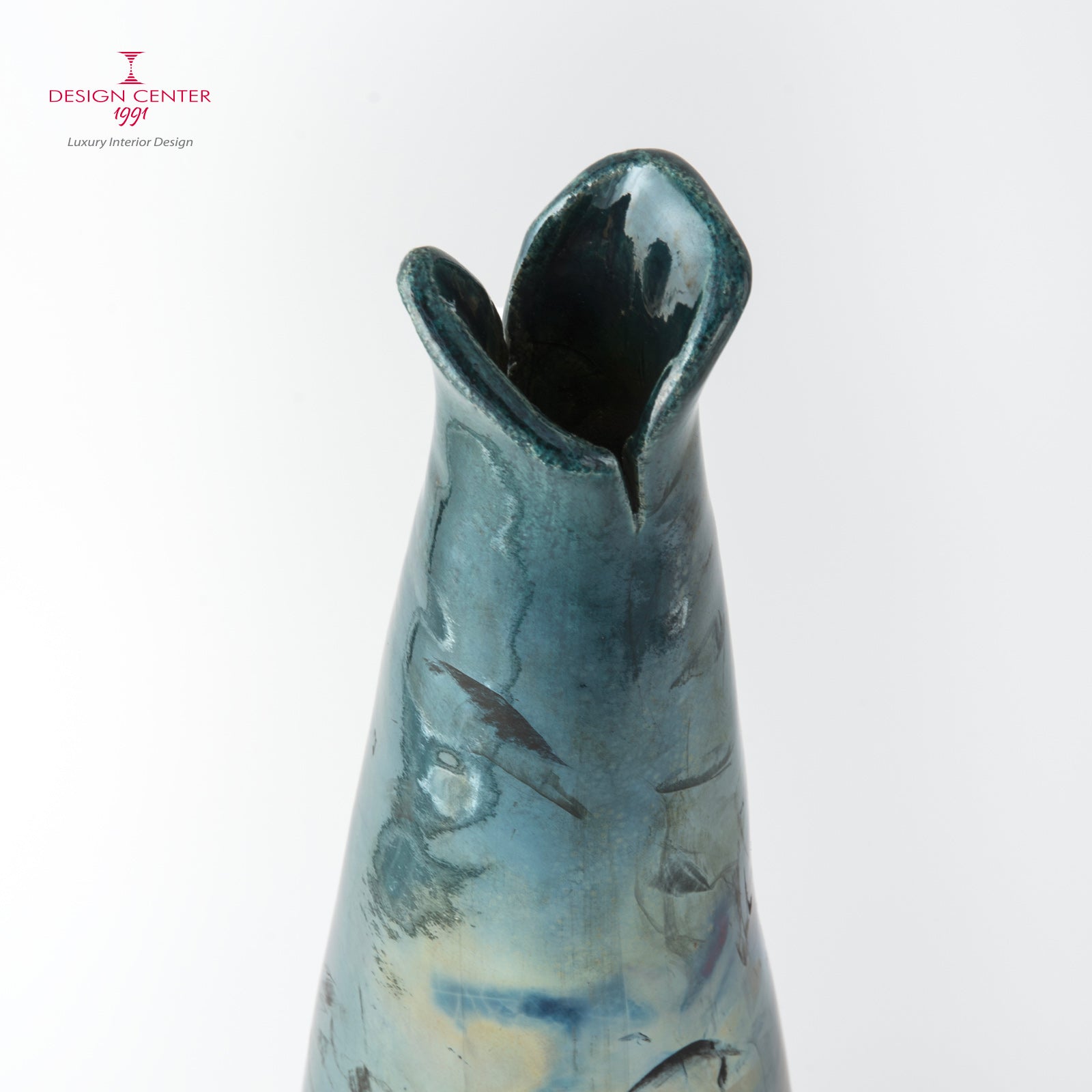 NOTTURNO A PORTOFINO - Vaso scultura in ceramica raku - Pezzo unico di Nino Basso