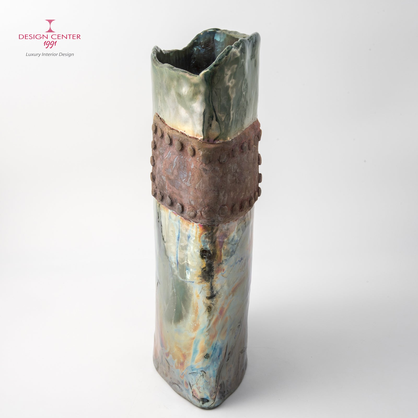 ANTICA LEGGENDA #1 - Vaso scultura in ceramica raku - Pezzo unico di Nino Basso