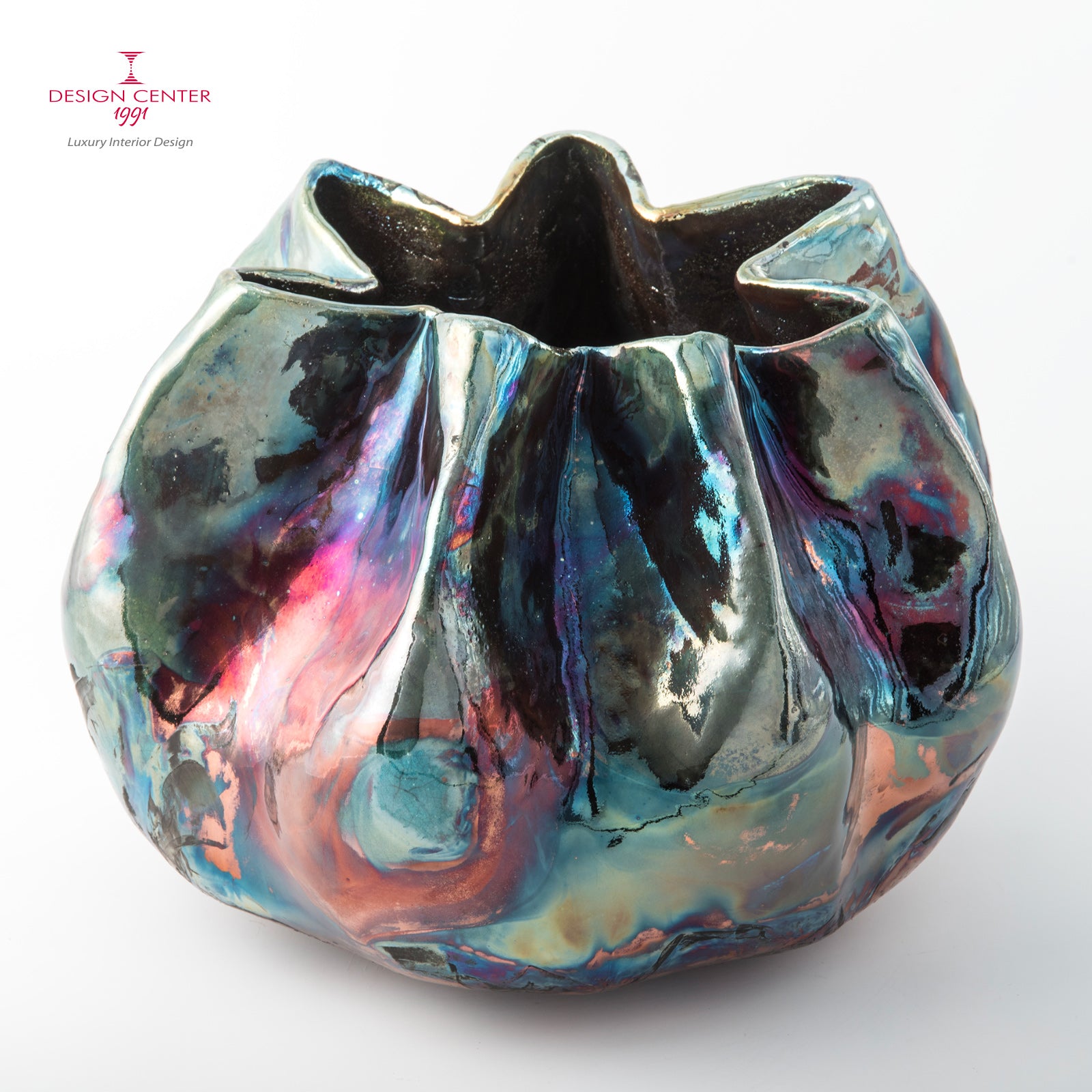 IL GIARDINO DEI SEGRETI - Vaso scultura in ceramica raku - Pezzo unico di Nino Basso