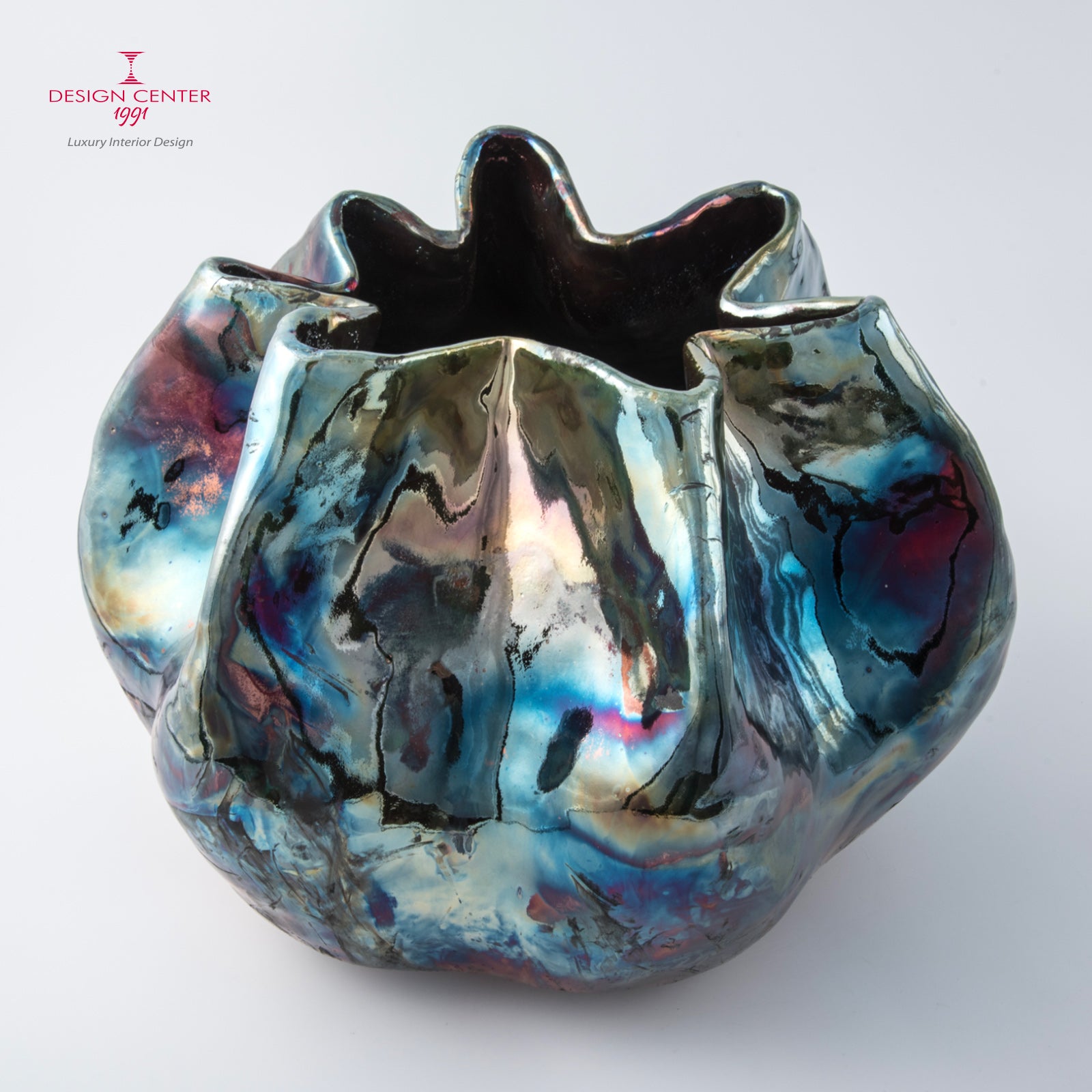 IL GIARDINO DEI SEGRETI - Vaso scultura in ceramica raku - Pezzo unico di Nino Basso