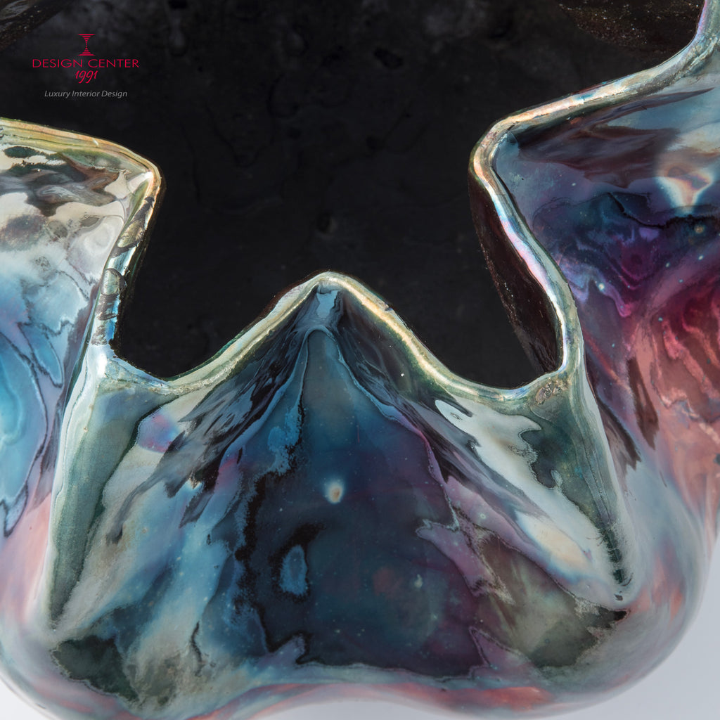 IL GIARDINO DEI SEGRETI - Vaso scultura in ceramica raku - Pezzo unico di Nino Basso