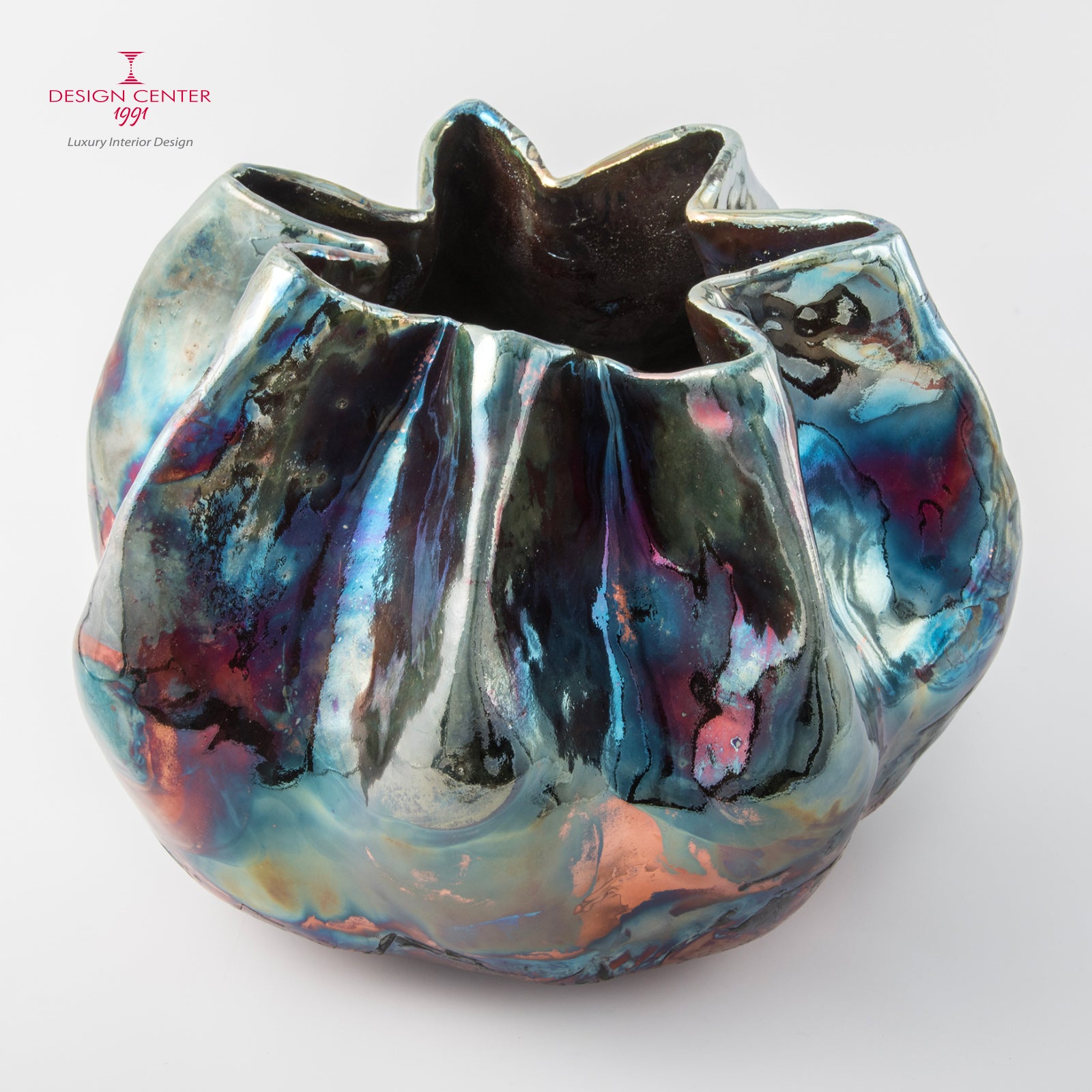 IL GIARDINO DEI SEGRETI - Vaso scultura in ceramica raku - Pezzo unico di Nino Basso