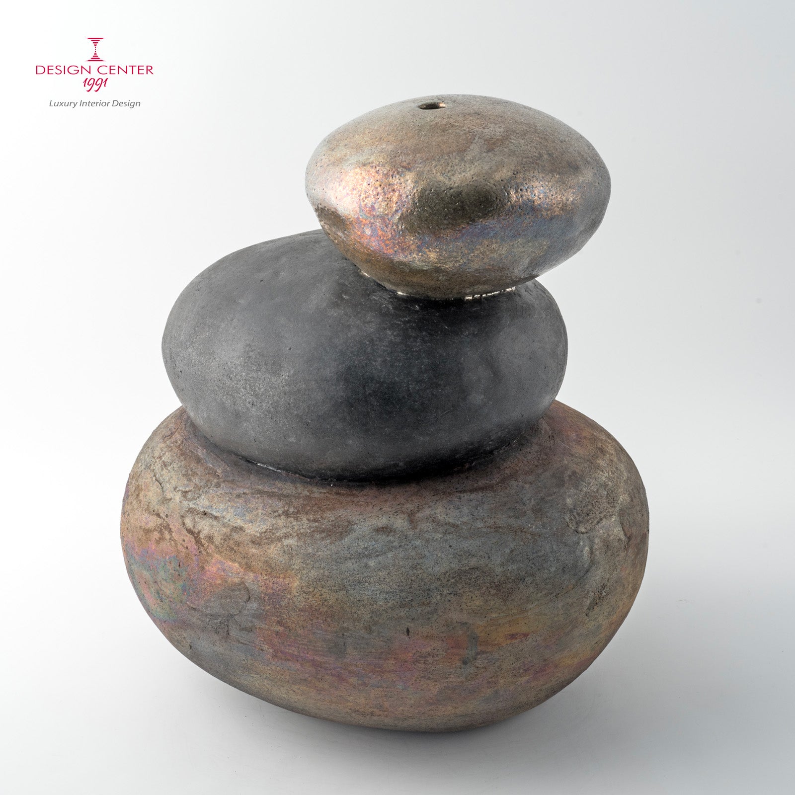 MONDI PARALLELI  #2 - Scultura in ceramica raku - Pezzo unico di Nino Basso