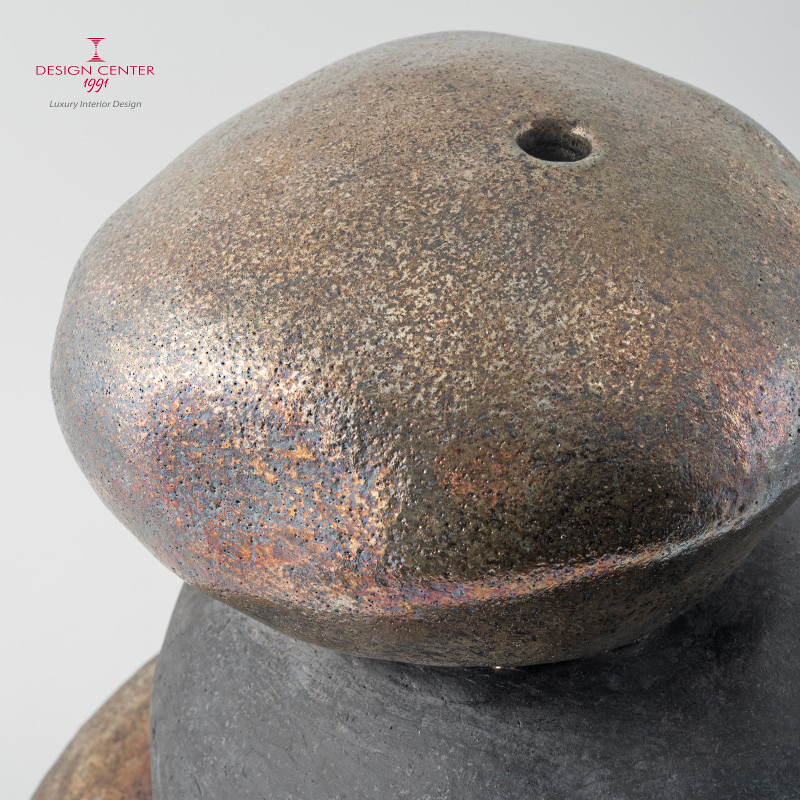 MONDI PARALLELI  #2 - Scultura in ceramica raku - Pezzo unico di Nino Basso