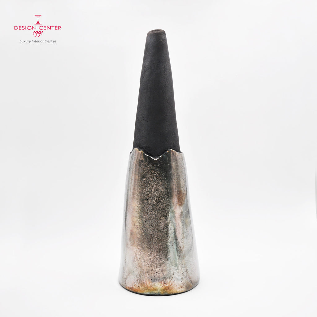 CANTO ALL'ALBA  #1 - Vaso scultura in ceramica - Pezzo unico di Nino Basso