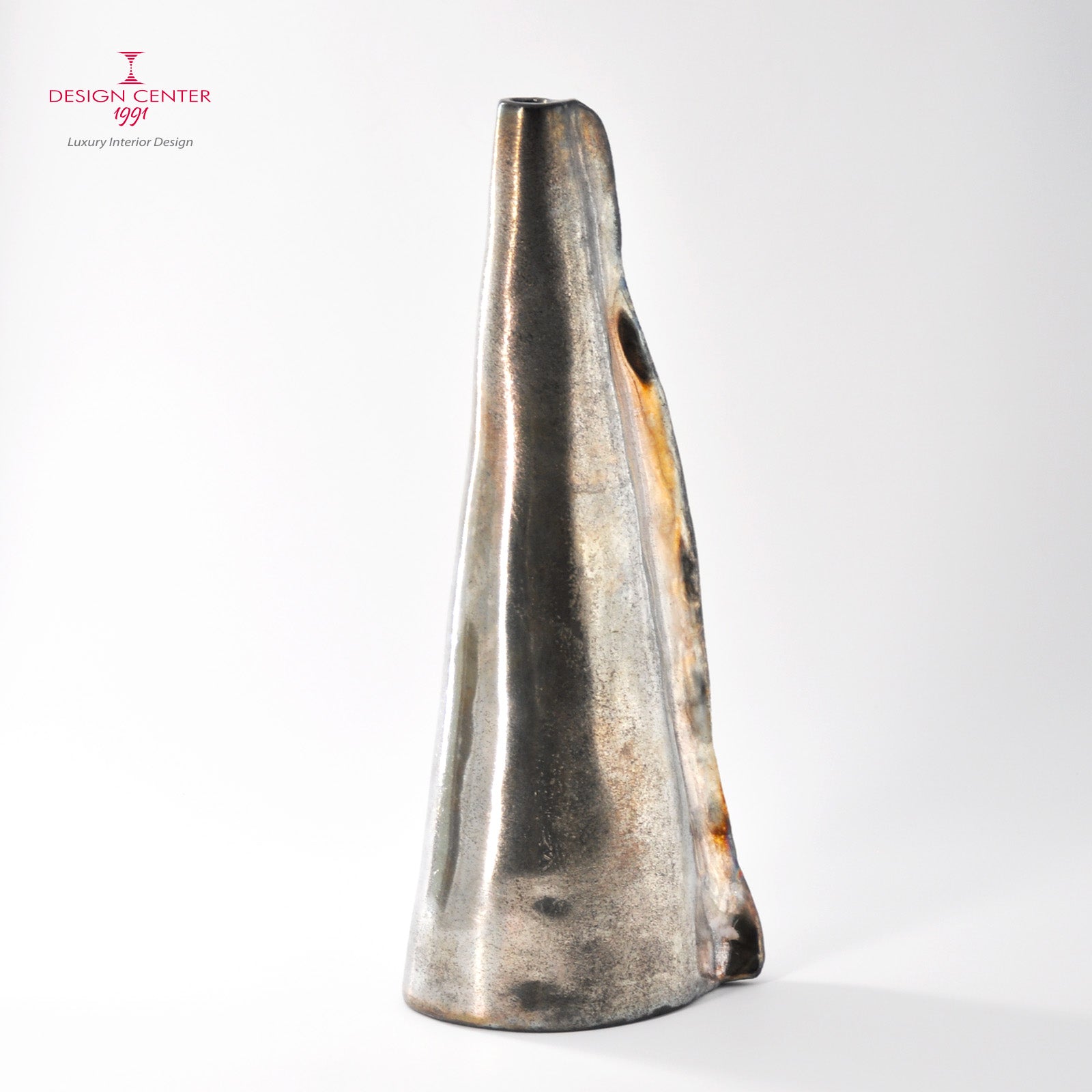 CANTO ALL'ALBA  #2 - Vaso scultura in ceramica Raku - Pezzo unico di Nino Basso
