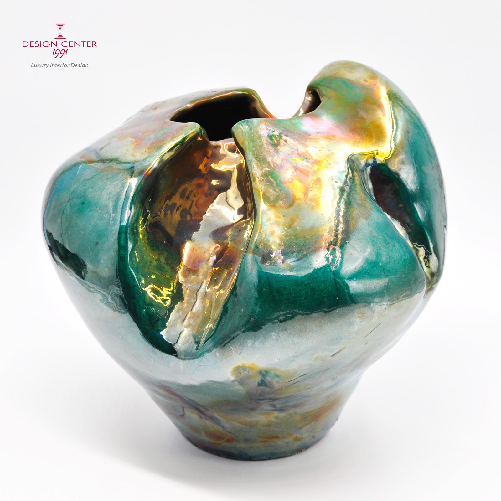 I GIARDINI DELL'EDEN  #3 - Vaso scultura in ceramica Raku - Pezzo unico di Nino Basso