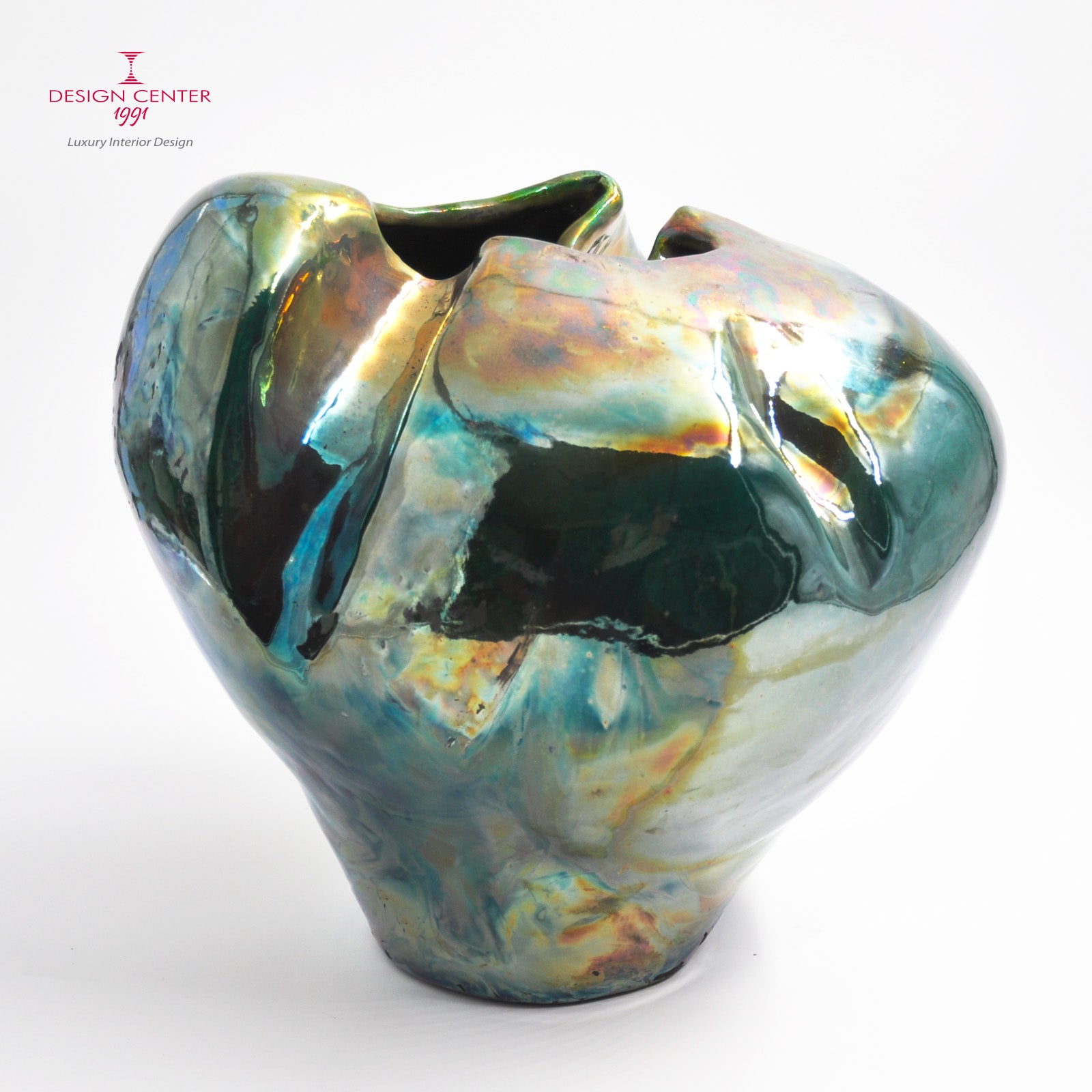 I GIARDINI DELL'EDEN  #3 - Vaso scultura in ceramica Raku - Pezzo unico di Nino Basso