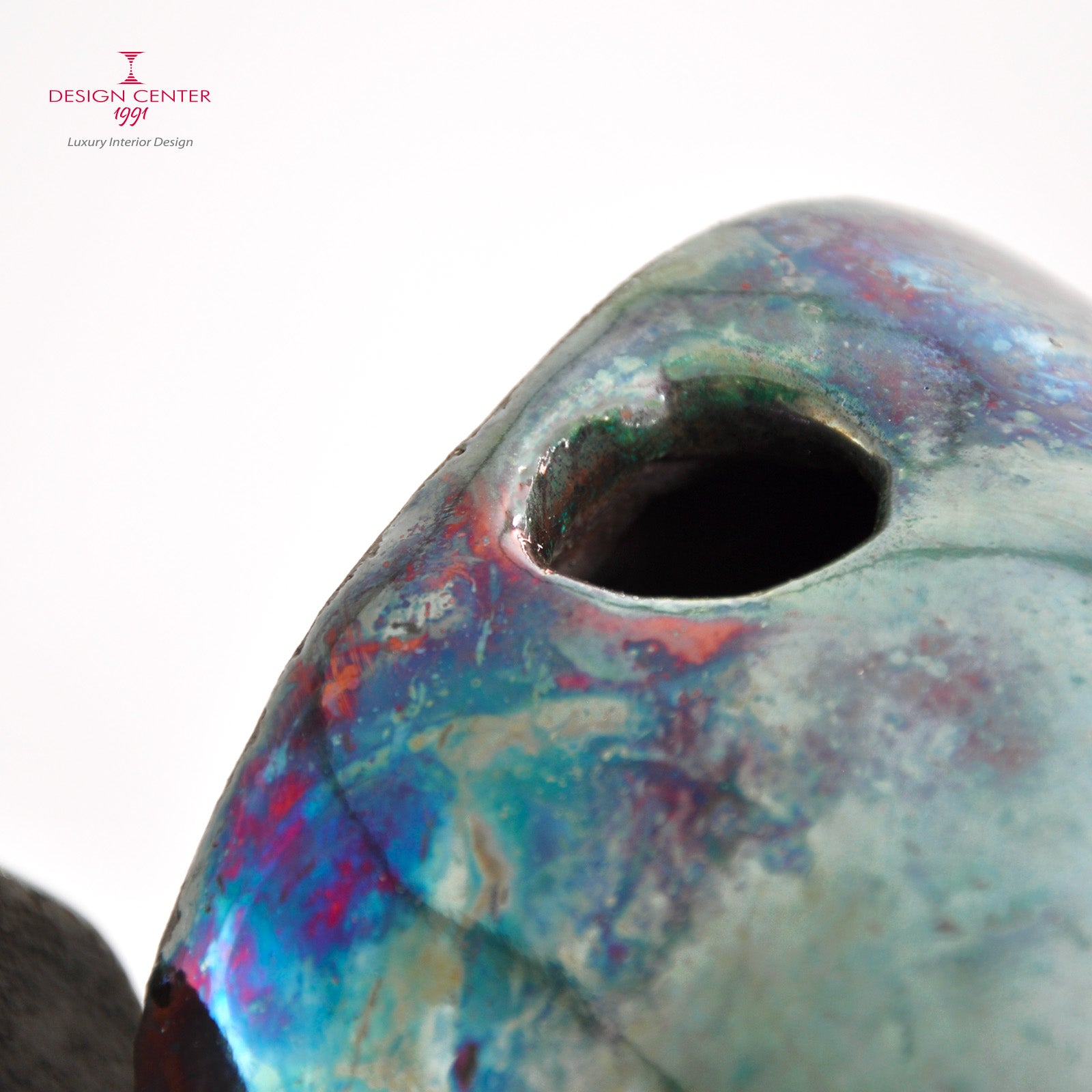 INTESA - Scultura in ceramica Raku -  Pezzo unico di Nino Basso