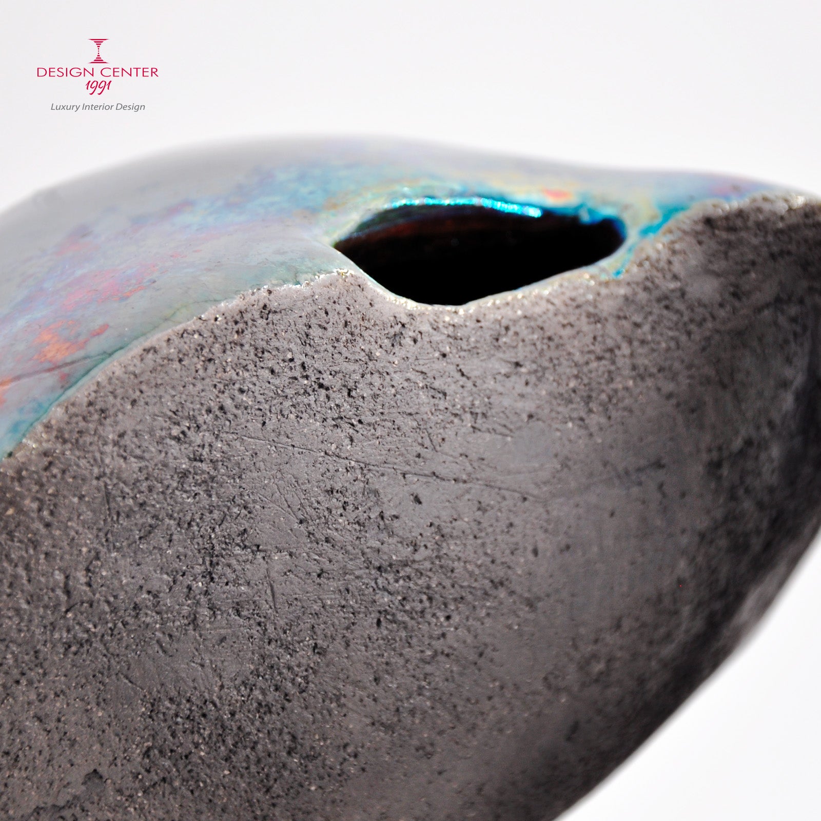 INTESA - Scultura in ceramica Raku -  Pezzo unico di Nino Basso