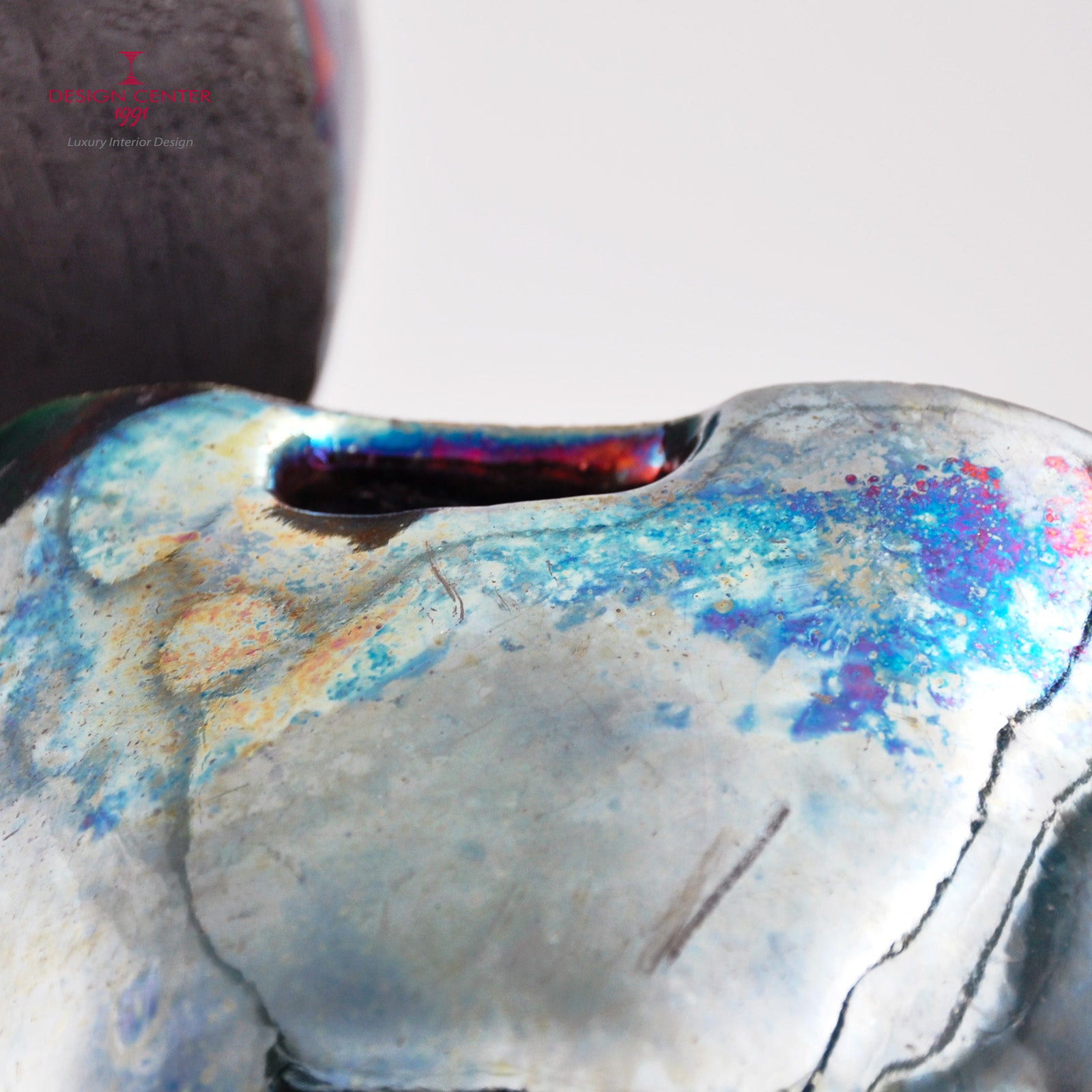 INTESA - Scultura in ceramica Raku -  Pezzo unico di Nino Basso