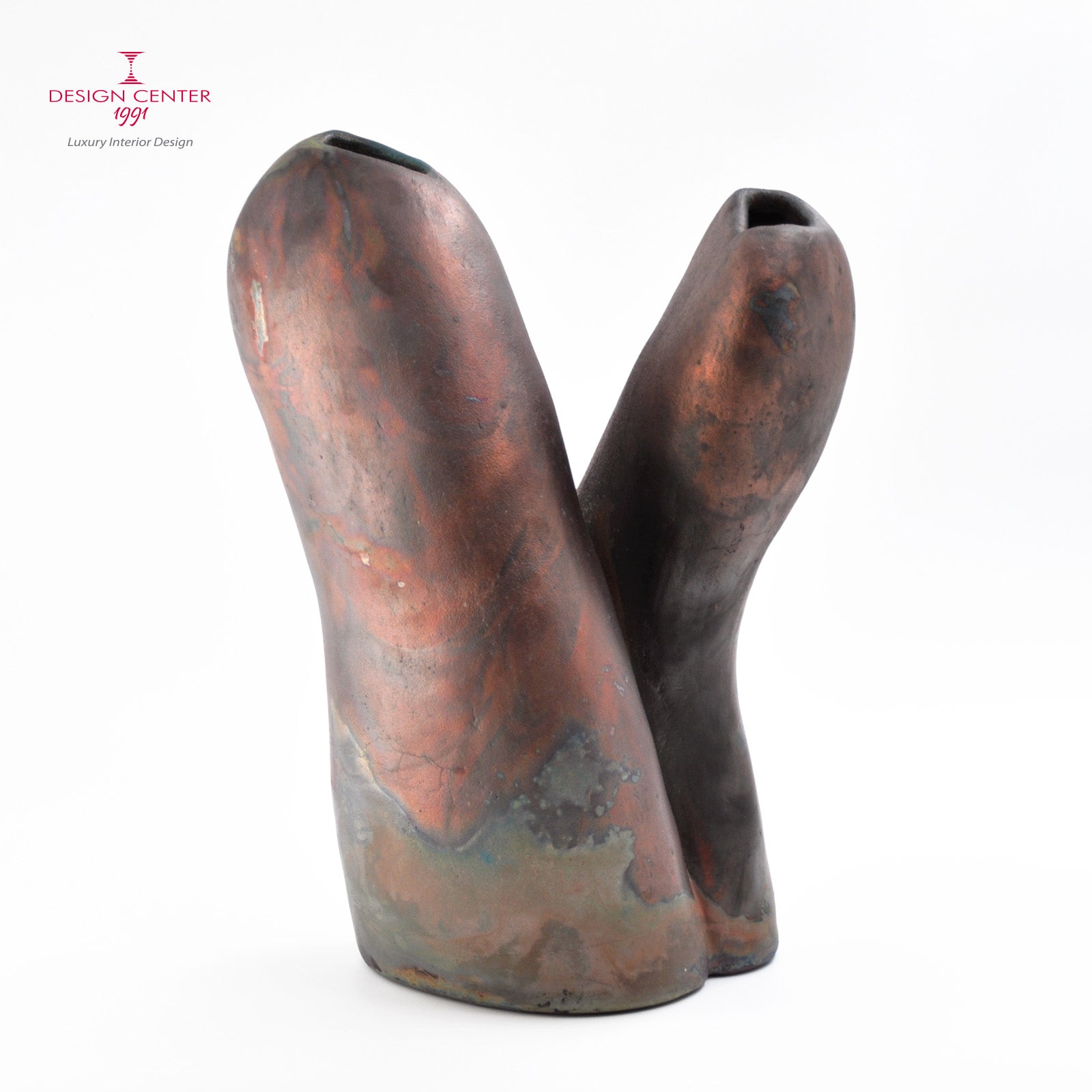 INTRECCIO SILENTE - Scultura in ceramica Raku - Pezzo unico di Nino Basso