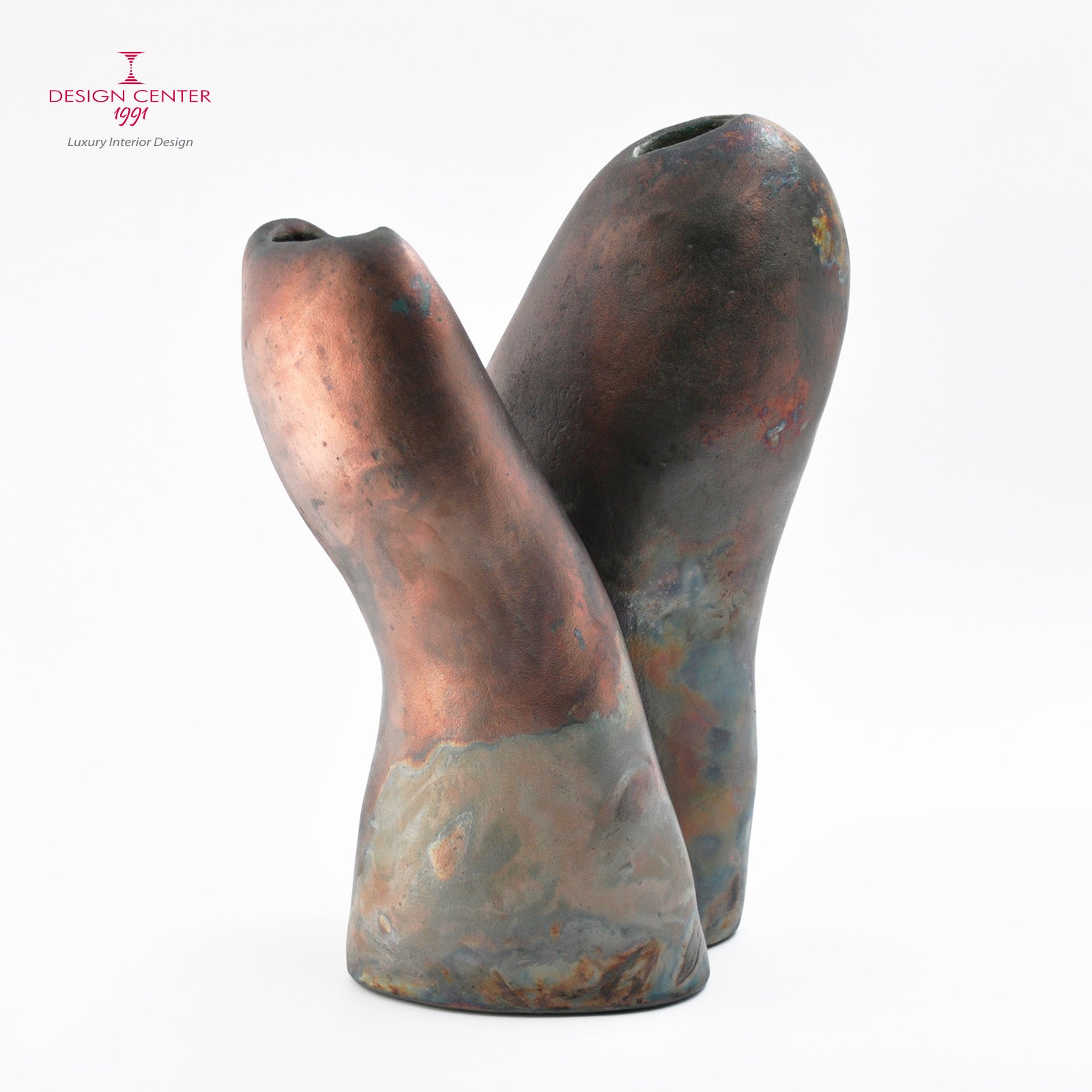 INTRECCIO SILENTE - Scultura in ceramica Raku - Pezzo unico di Nino Basso