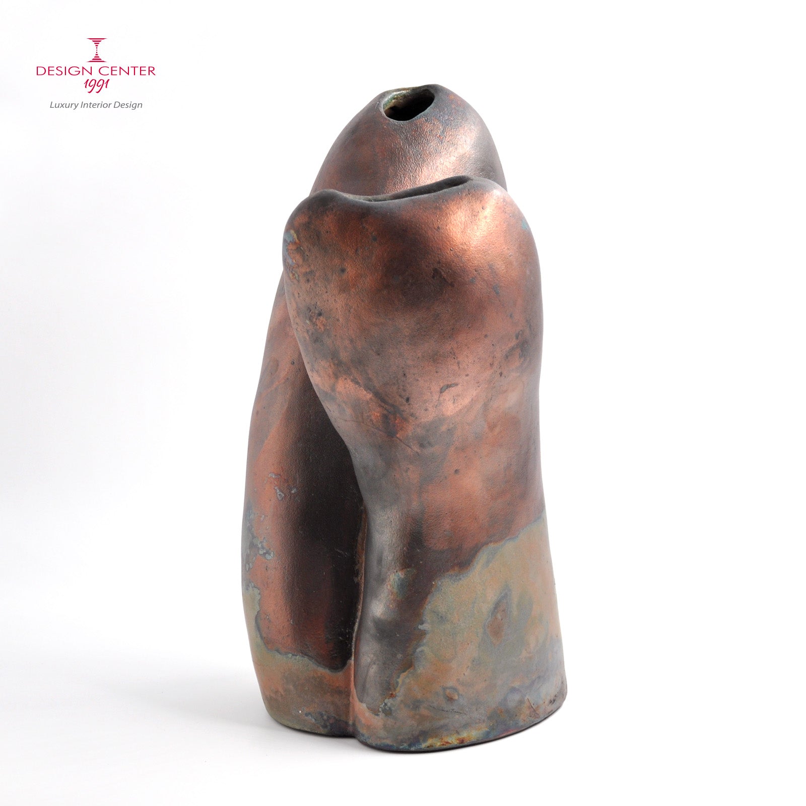 INTRECCIO SILENTE - Scultura in ceramica Raku - Pezzo unico di Nino Basso