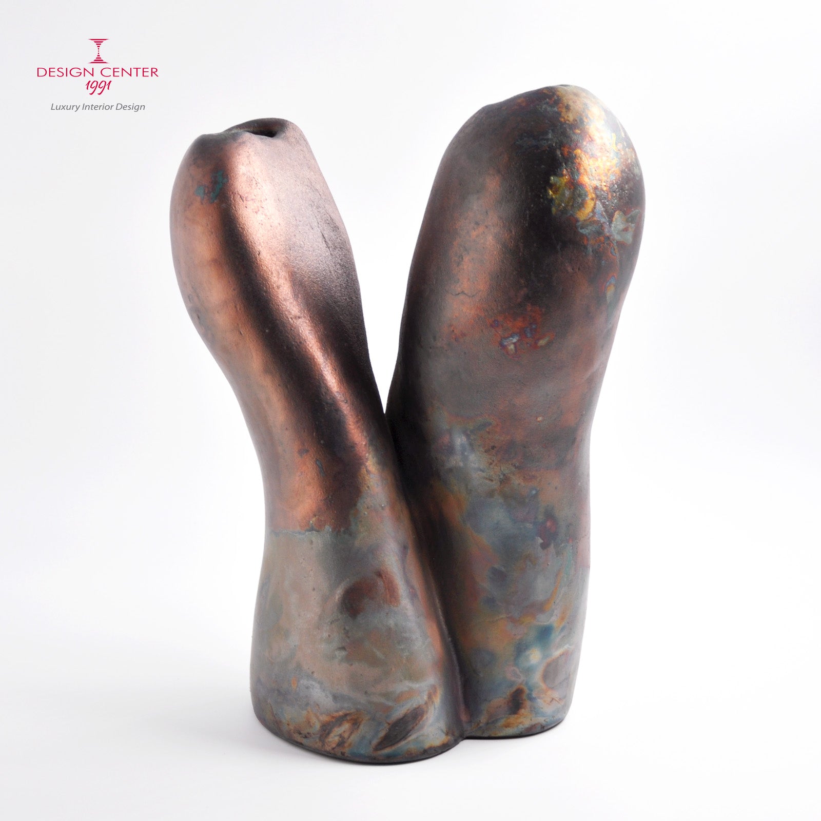INTRECCIO SILENTE - Scultura in ceramica Raku - Pezzo unico di Nino Basso