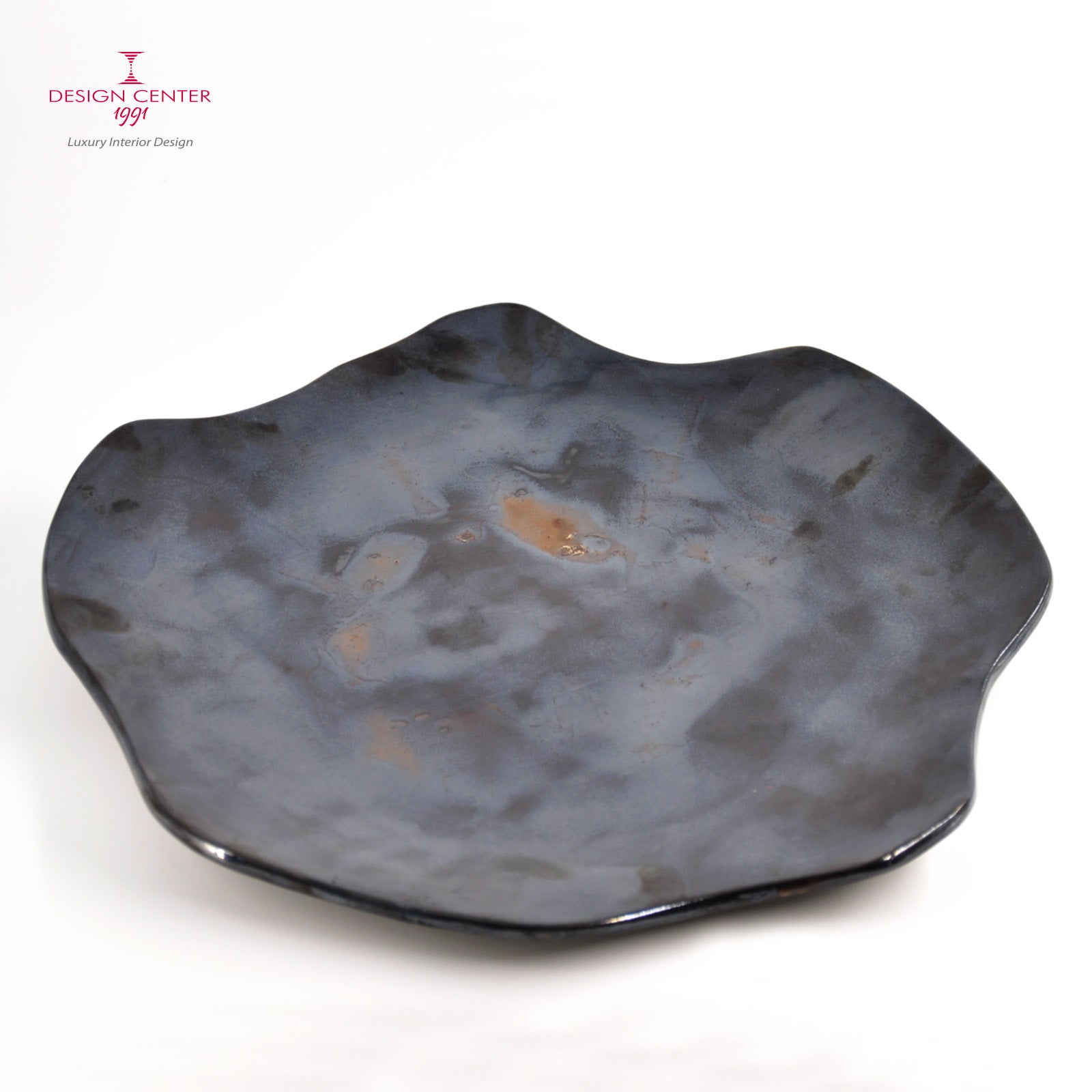 NOTTE STELLATA #1 - Piatto decorativo in ceramica - Pezzo unico di Nino Basso