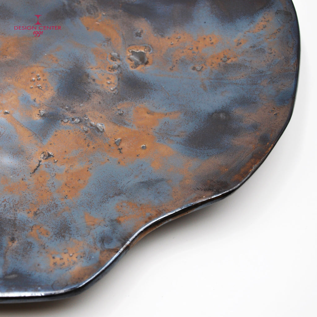 NOTTE STELLATA  #2 -  Piatto decorativo in ceramica - Pezzo unico di Nino Basso