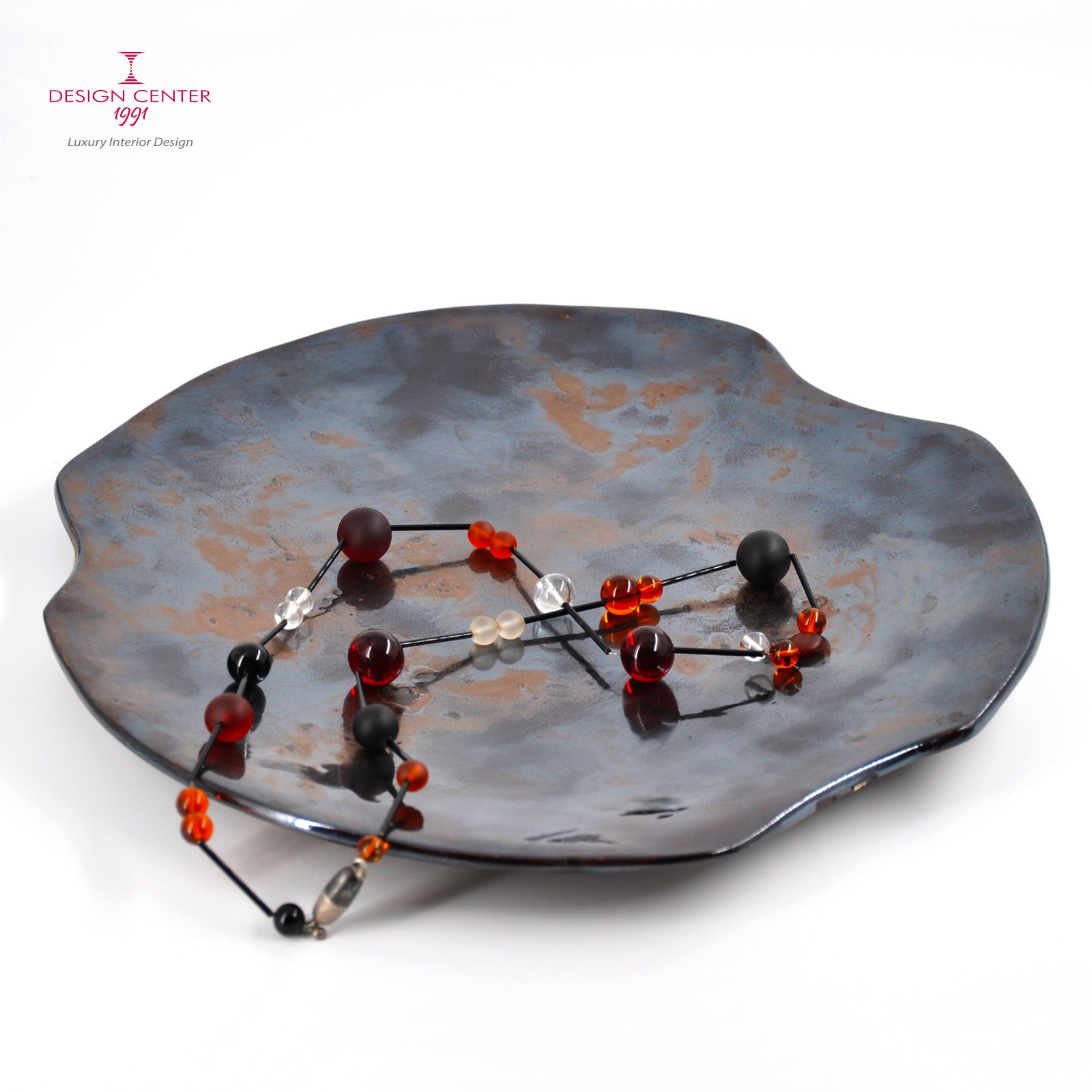 NOTTE STELLATA  #2 -  Piatto decorativo in ceramica - Pezzo unico di Nino Basso
