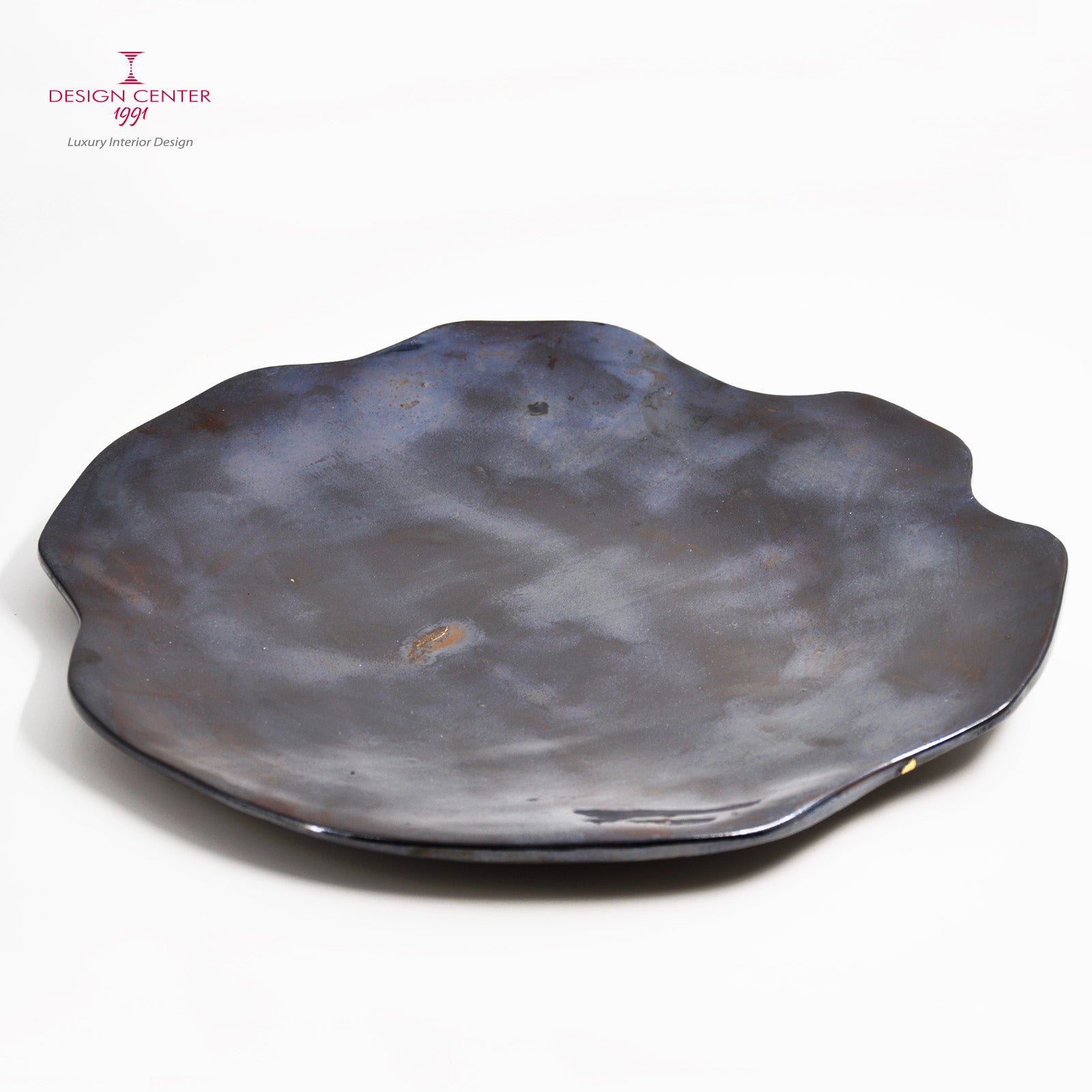 NOTTE STELLATA  #3 - Piatto decorativo in ceramica - Pezzo unico di Nino Basso