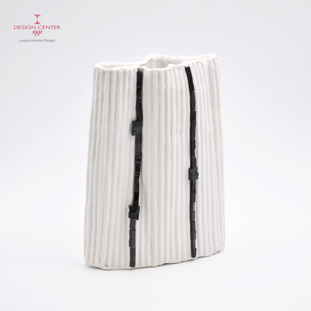 PAESAGGIO 18 - Vaso scultura in porcellana paperclay e smalto veneziano #1 - Pezzo unico di Nino Basso