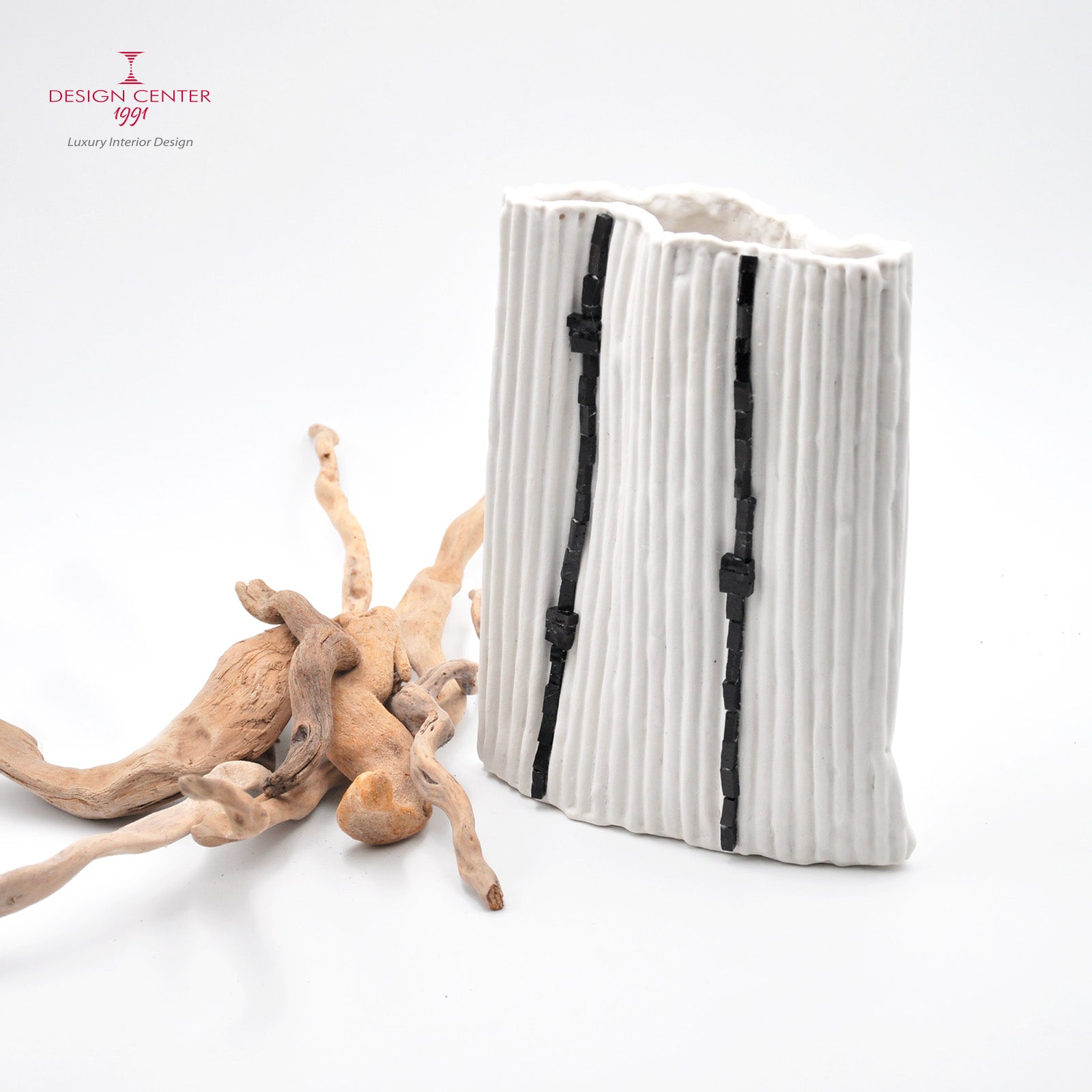 PAESAGGIO 18 - Vaso-scultura in porcellana paperclay e smalto veneziano #2 - Pezzo unico di Nino Basso