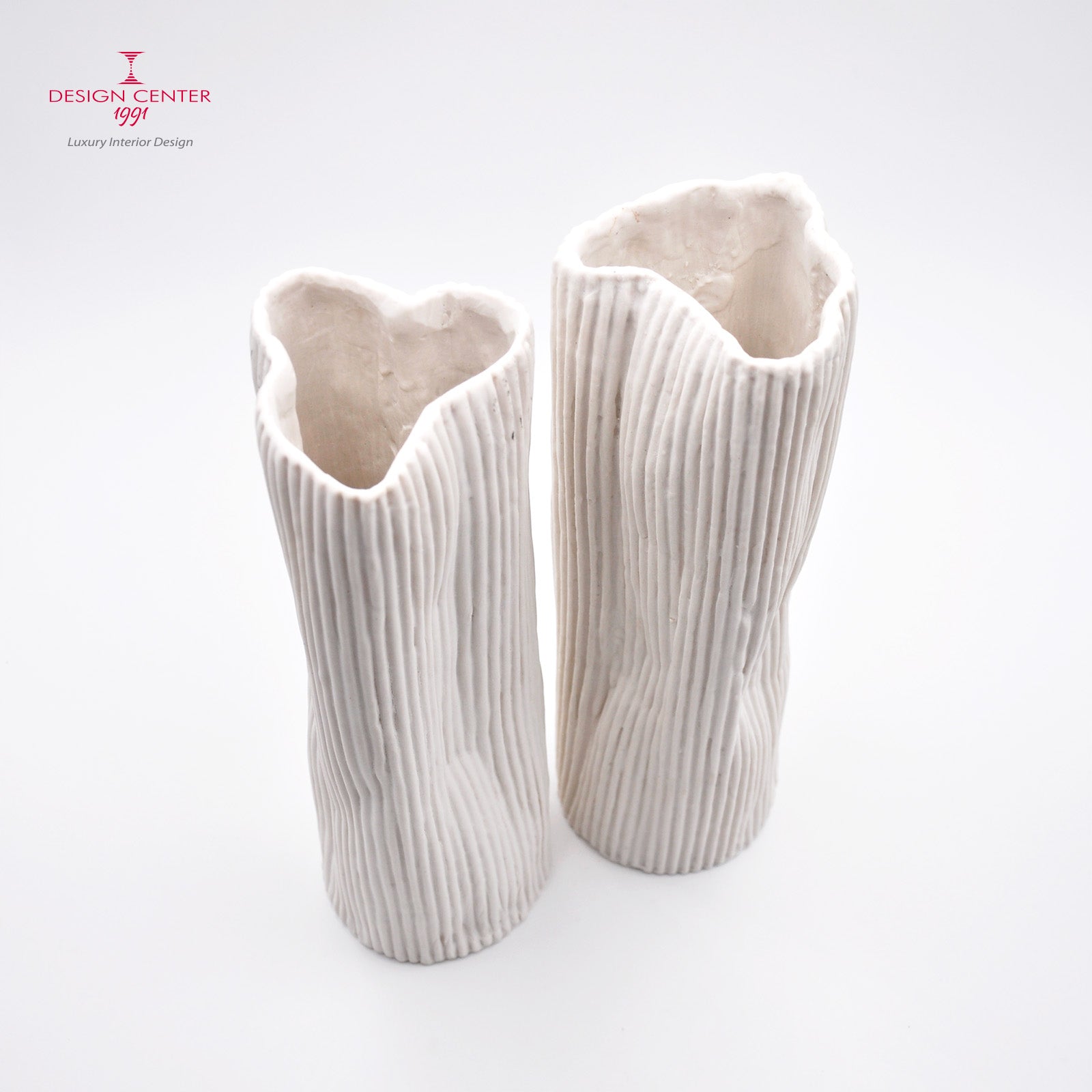 PAESAGGIO  19 - Coppia vasi in porcellana paperclay #1 - Set unico di Nino Basso