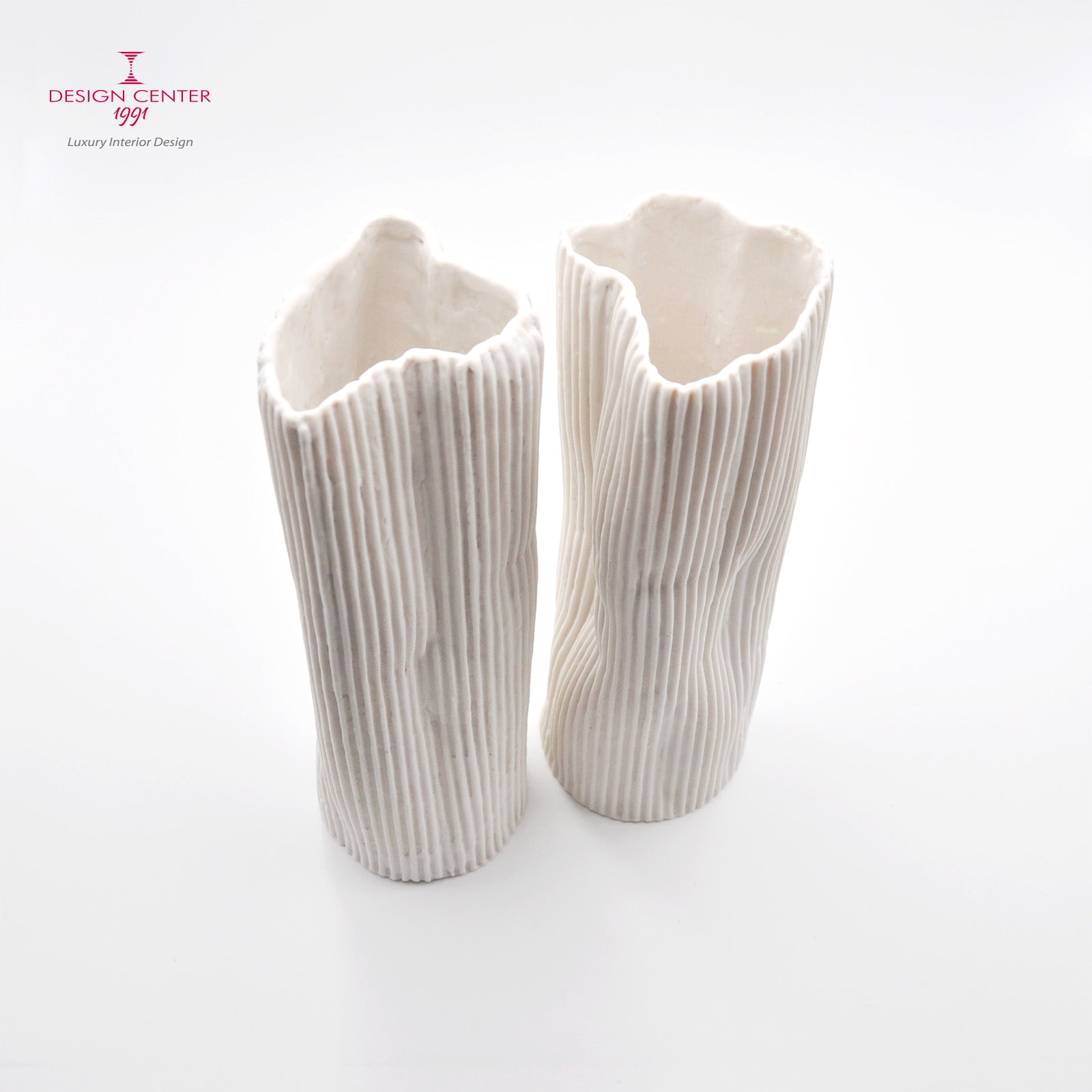 PAESAGGIO 19 - Coppia Vasi in porcellana paperclay #2 - Set unico di Nino Basso