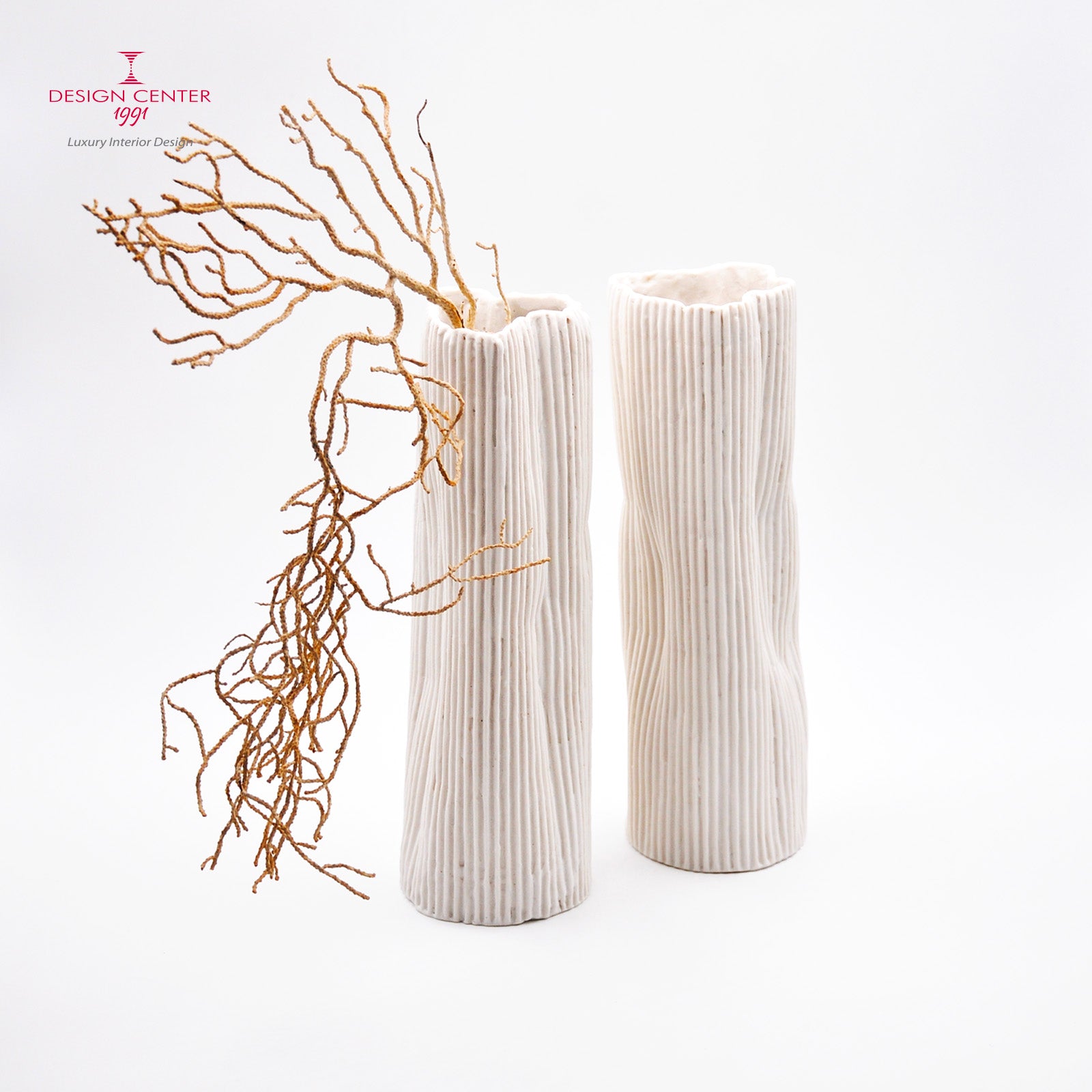 PAESAGGIO 19 - Coppia Vasi in porcellana paperclay #2 - Set unico di Nino Basso