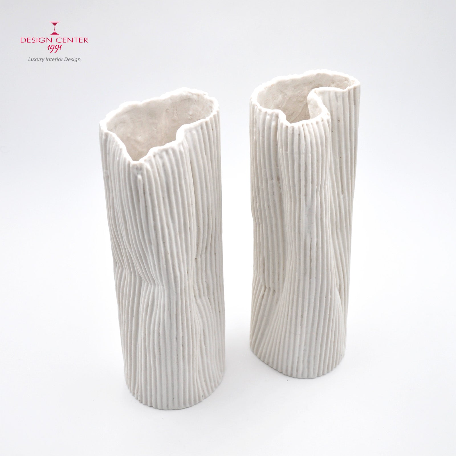 PAESAGGIO 19 - Coppia vasi in porcellana paperclay  #3 - Set unico di Nino Basso