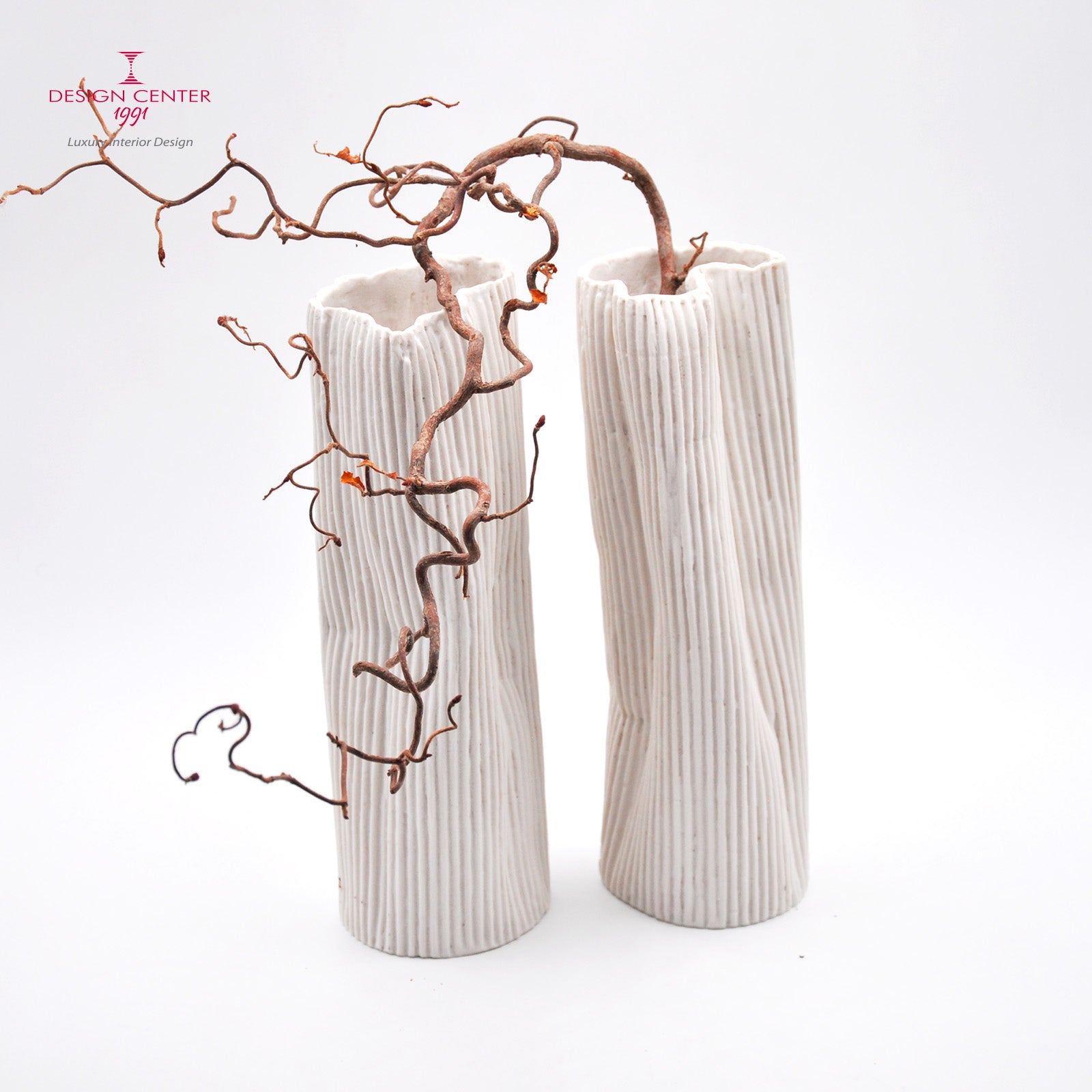 PAESAGGIO 19 - Coppia vasi in porcellana paperclay  #3 - Set unico di Nino Basso