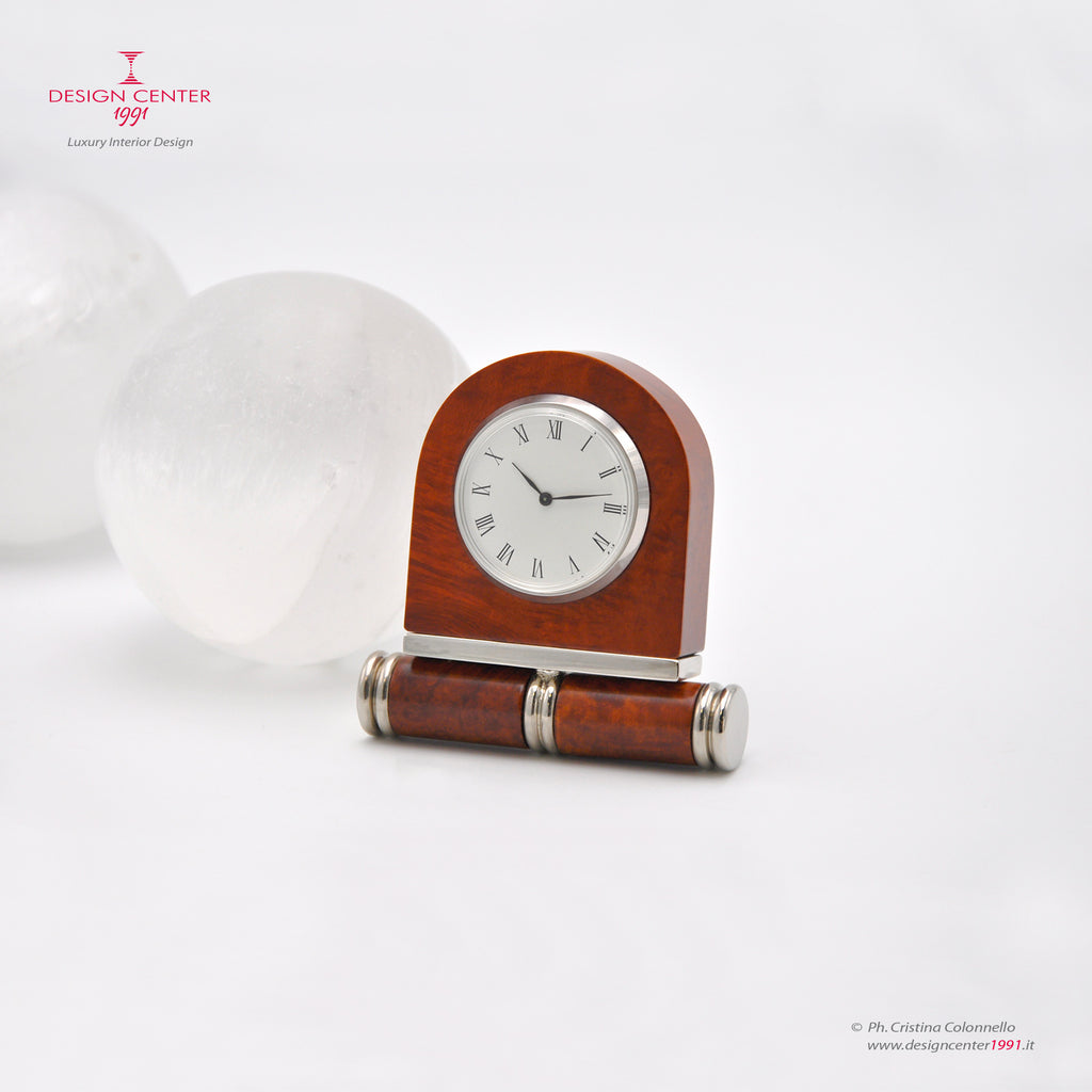 INCANTO - Orologio scultura in radica di erica - Design Art Déco di Nino Basso