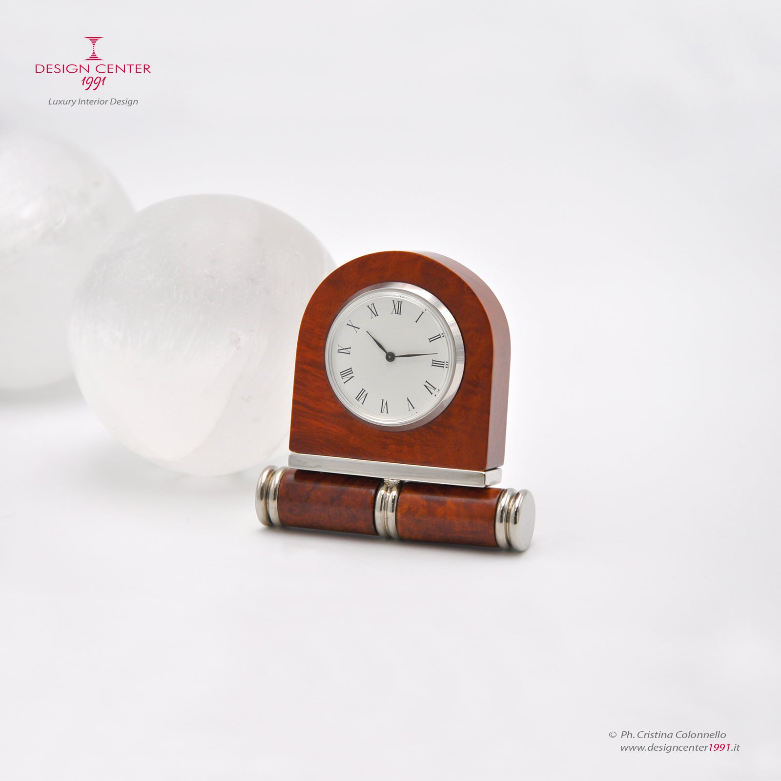 INCANTO - Orologio scultura in radica di erica - Design Art Déco di Nino Basso