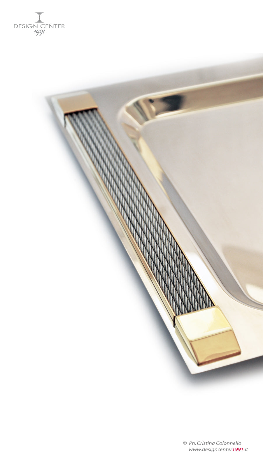 Vassoio da portata - eleganza e design marino - Collezione Cavetto di Nino Basso