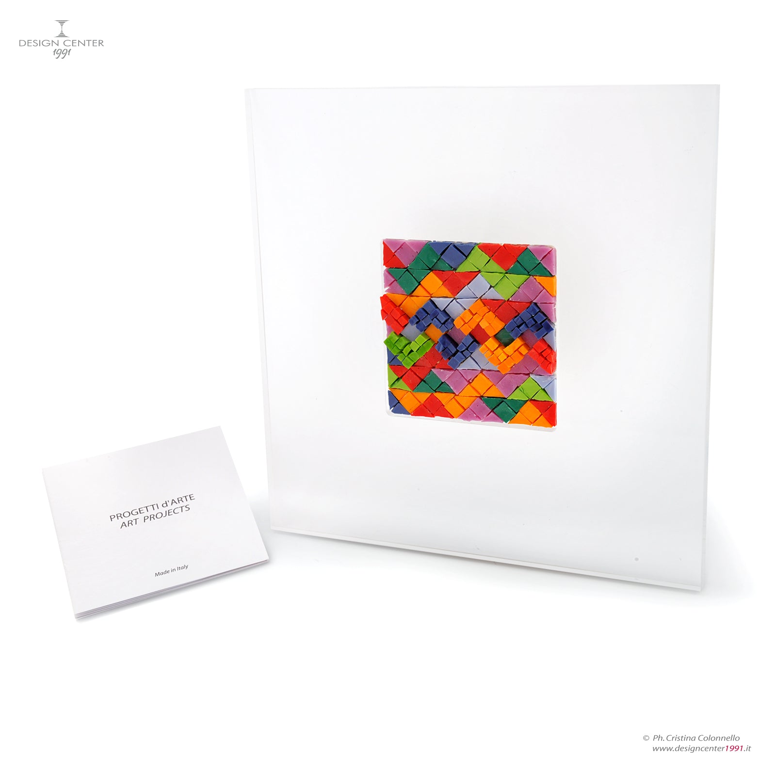 ACCENTI COLORATI -  Quadro moderno con mosaico di smalti veneziani - Collez. I Mosaici